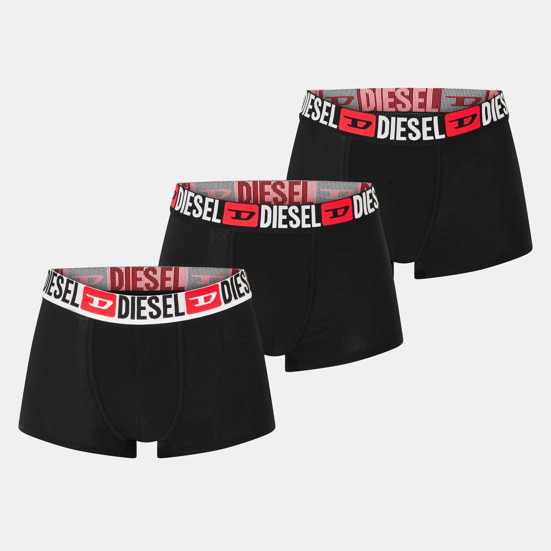 Diesel Damien 3 Pack Plain Boxer Brief
