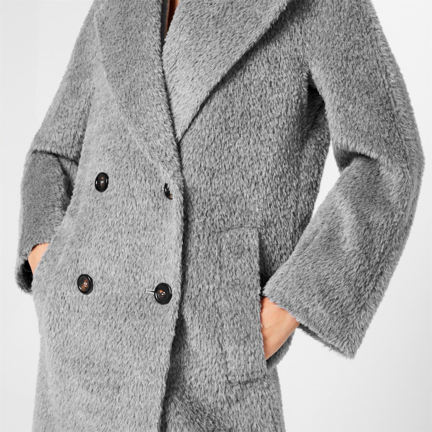 Max Mara Studio Max Mara Wool Long Sleeve Double Breasted Overcoat
