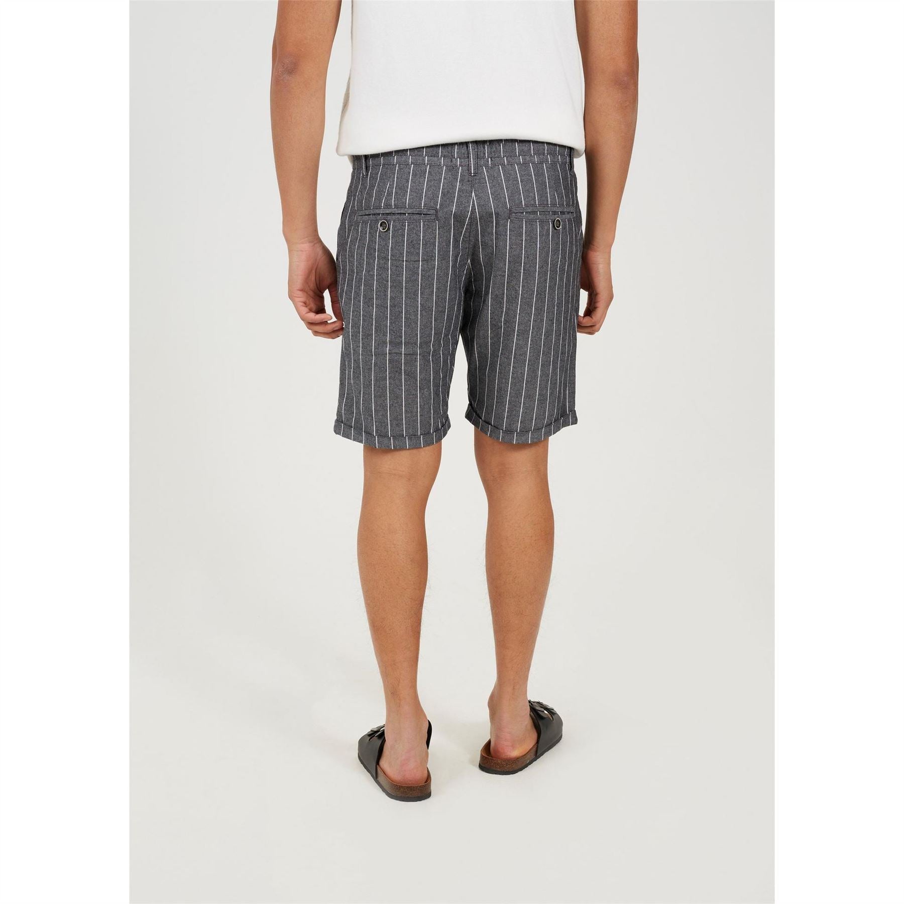 Brave Soul Pinstripe Shorts