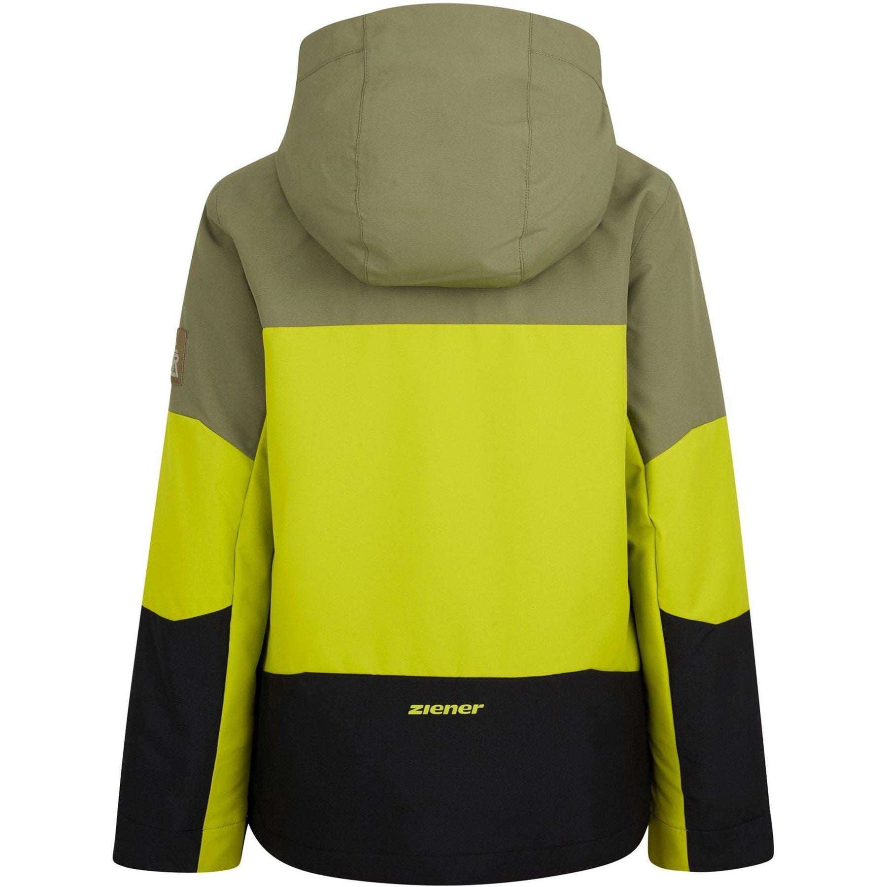 Ziener Agimo Hooded Zipped Pocket Color Block Ski Jacket