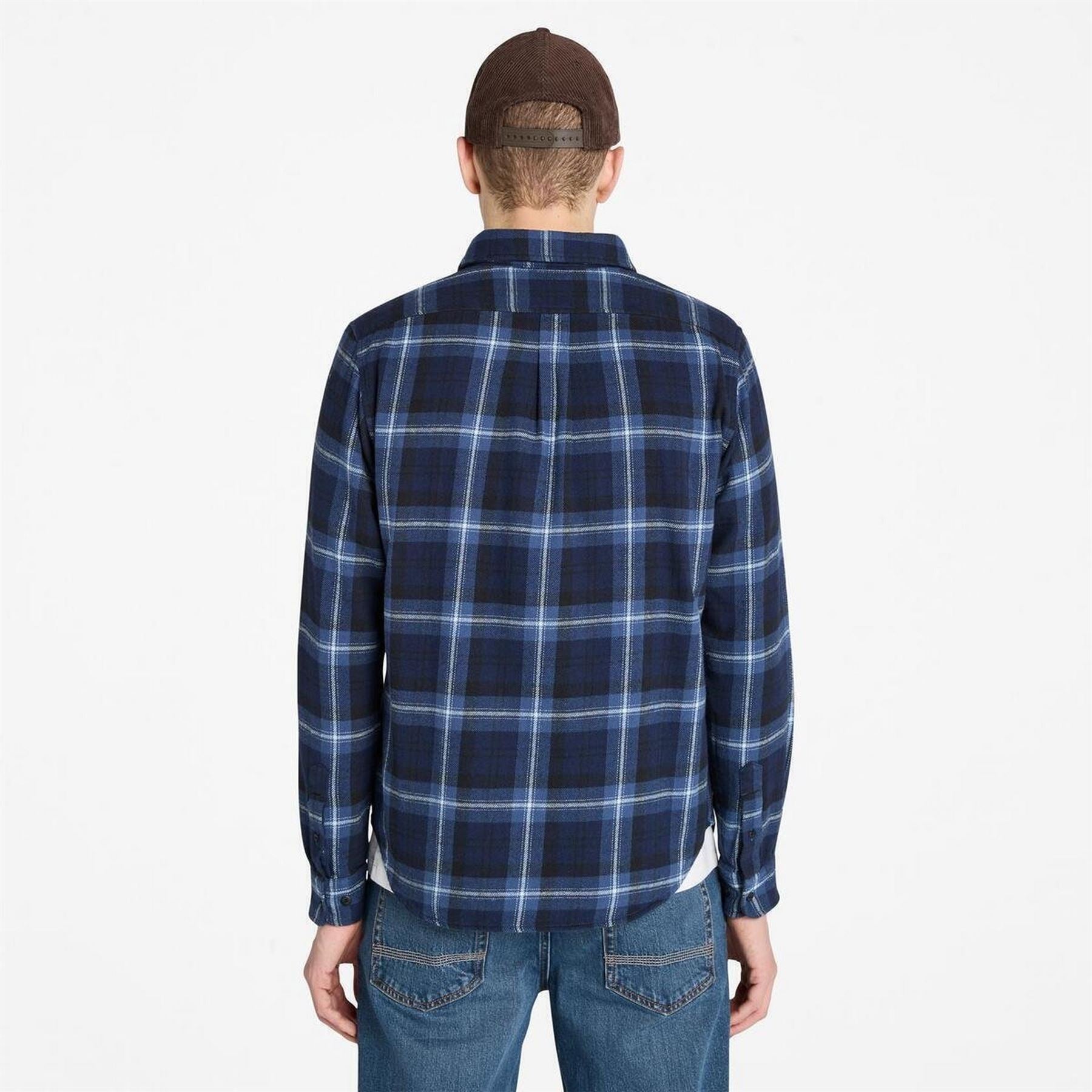 Timberland Collared Neck Button Down Long Sleeve Shirt