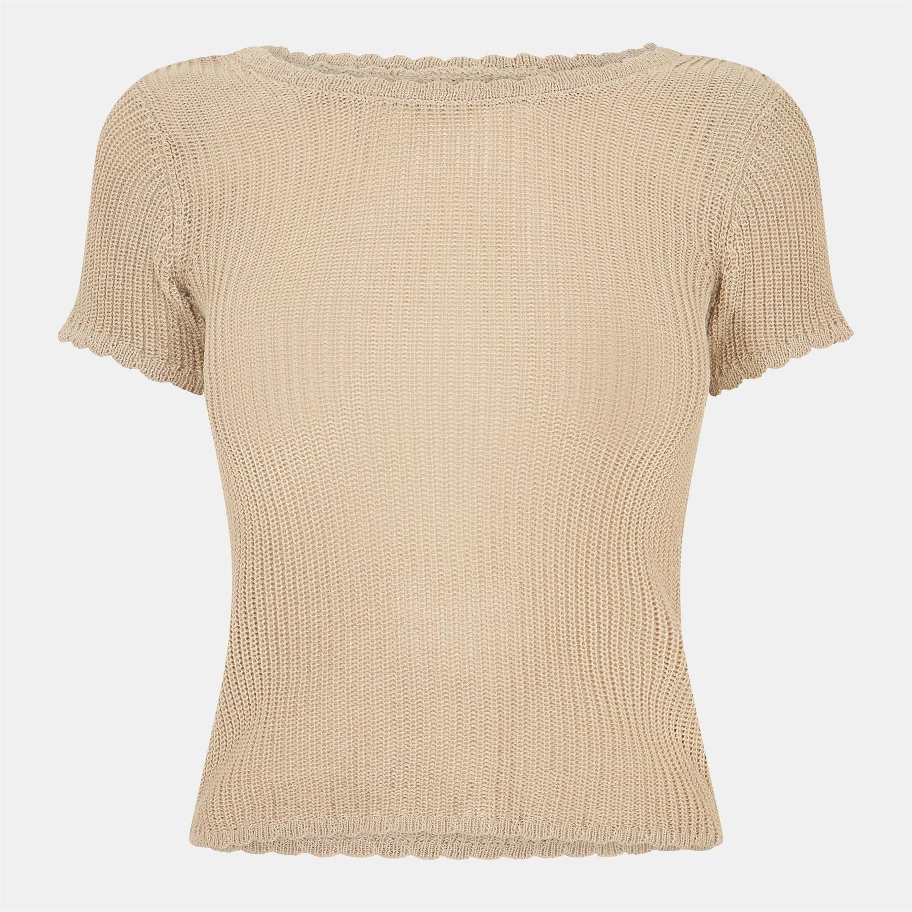 Jack Wills Crochet Open Back T-Shirt