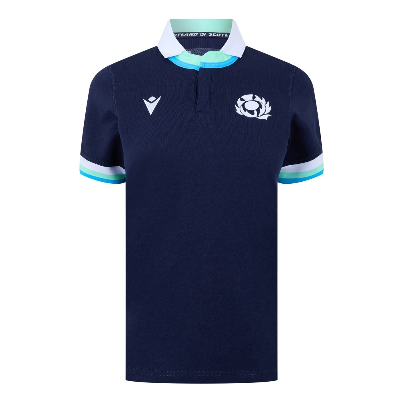 Macron Womens Scotland Rugby Home Cotton Shirt 2024