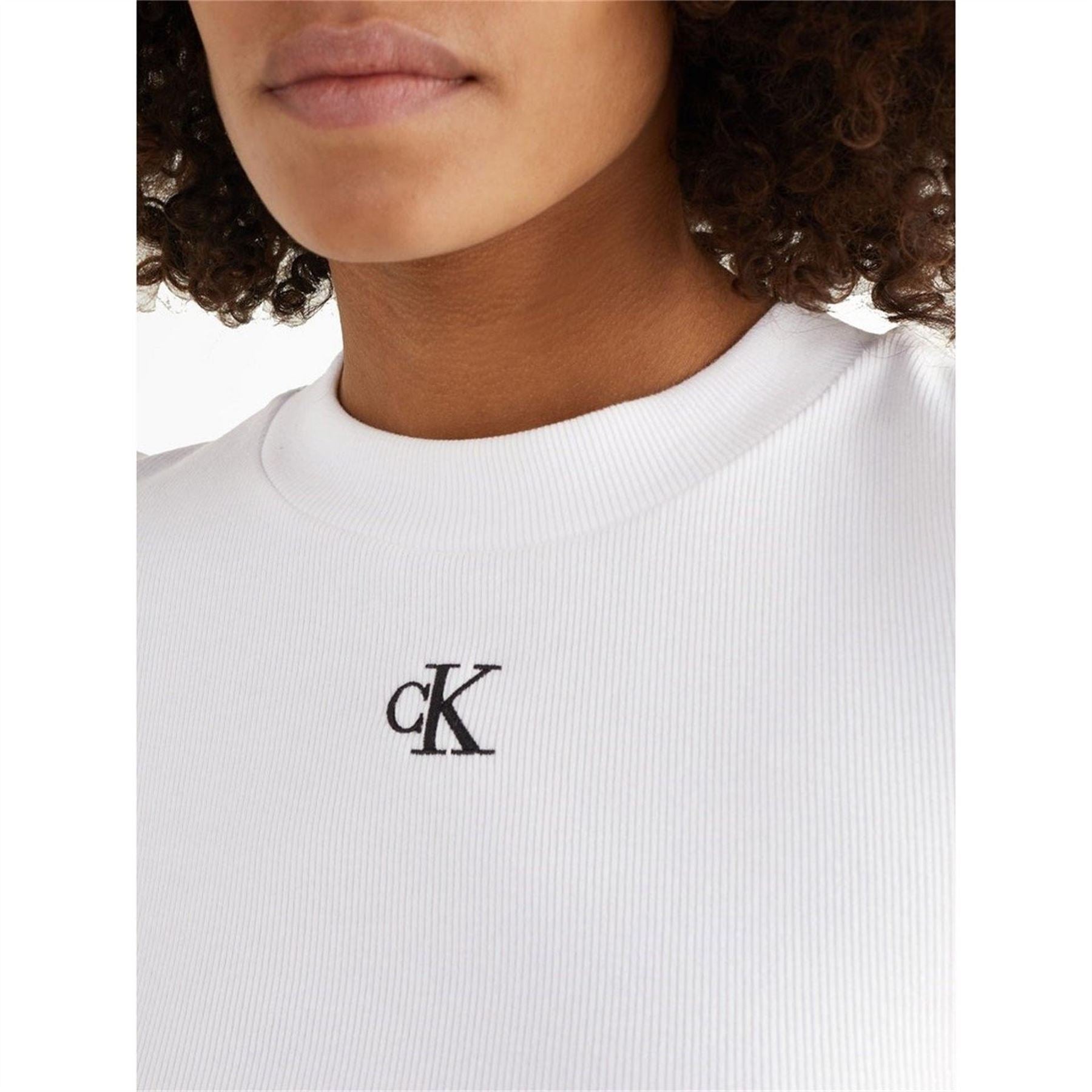 Calvin Klein Jeans Rib Cropped T-Shirt