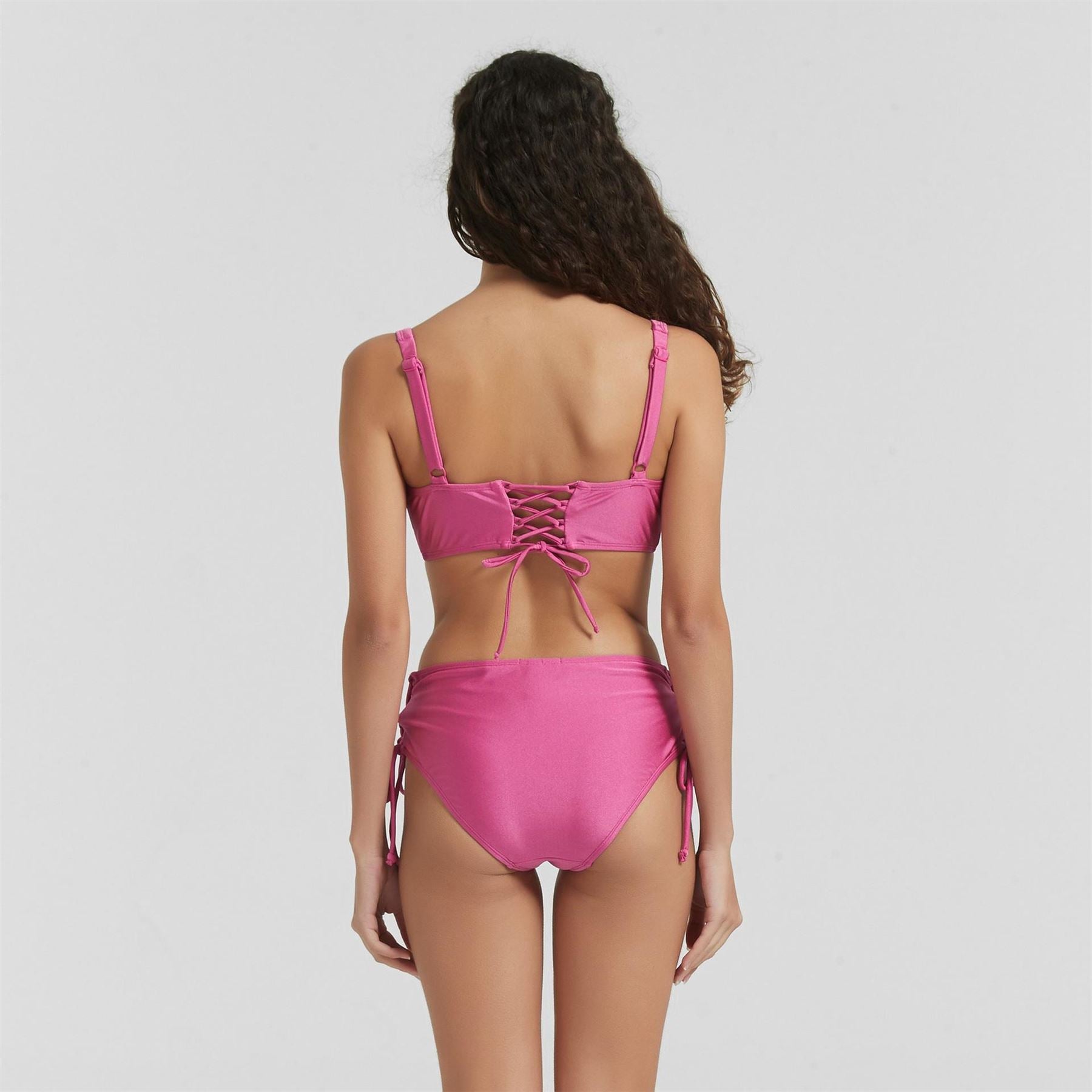 Be You Shimmer Plunge Bikni Top