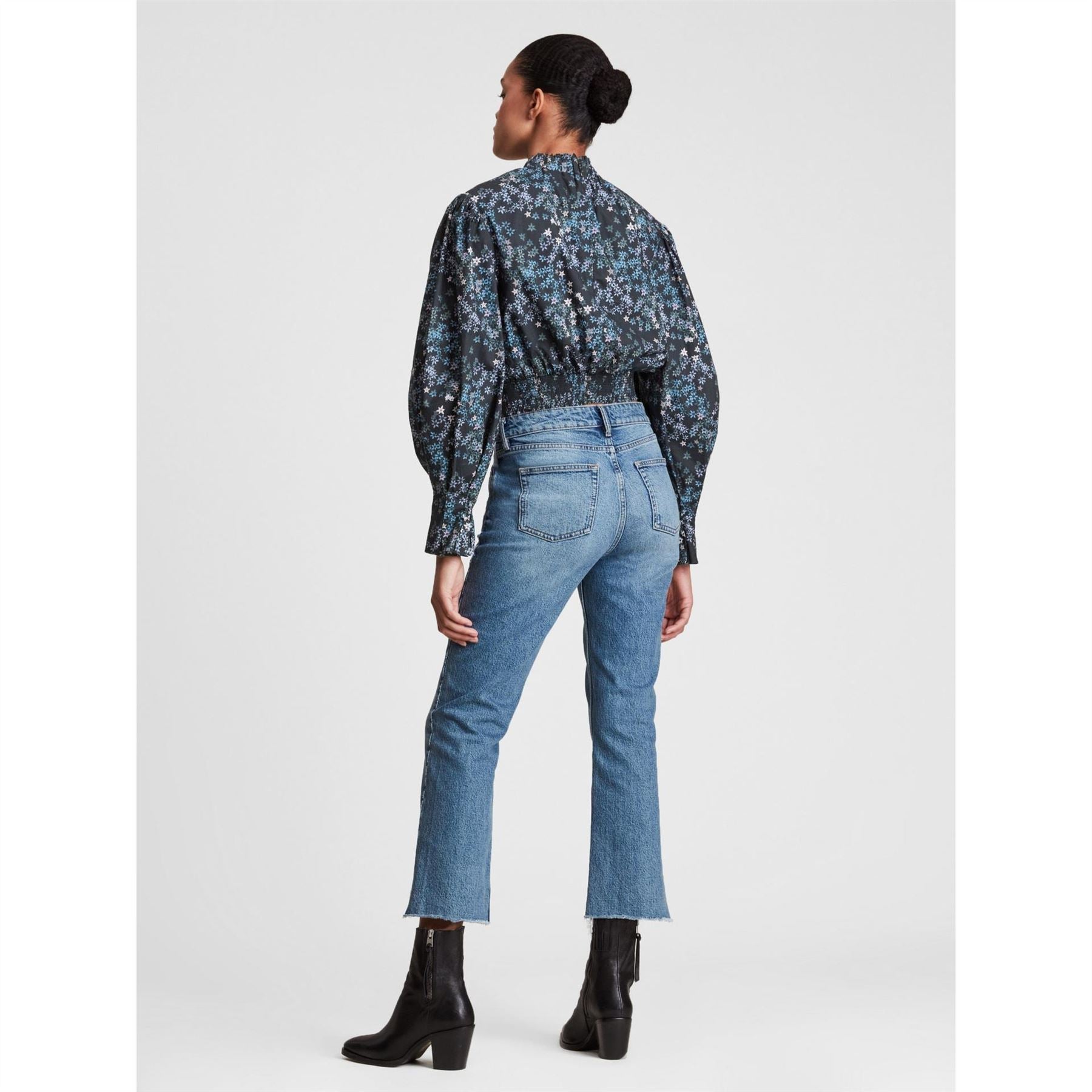 AllSaints Luna Asgard Short Sleeve Casual Blouse