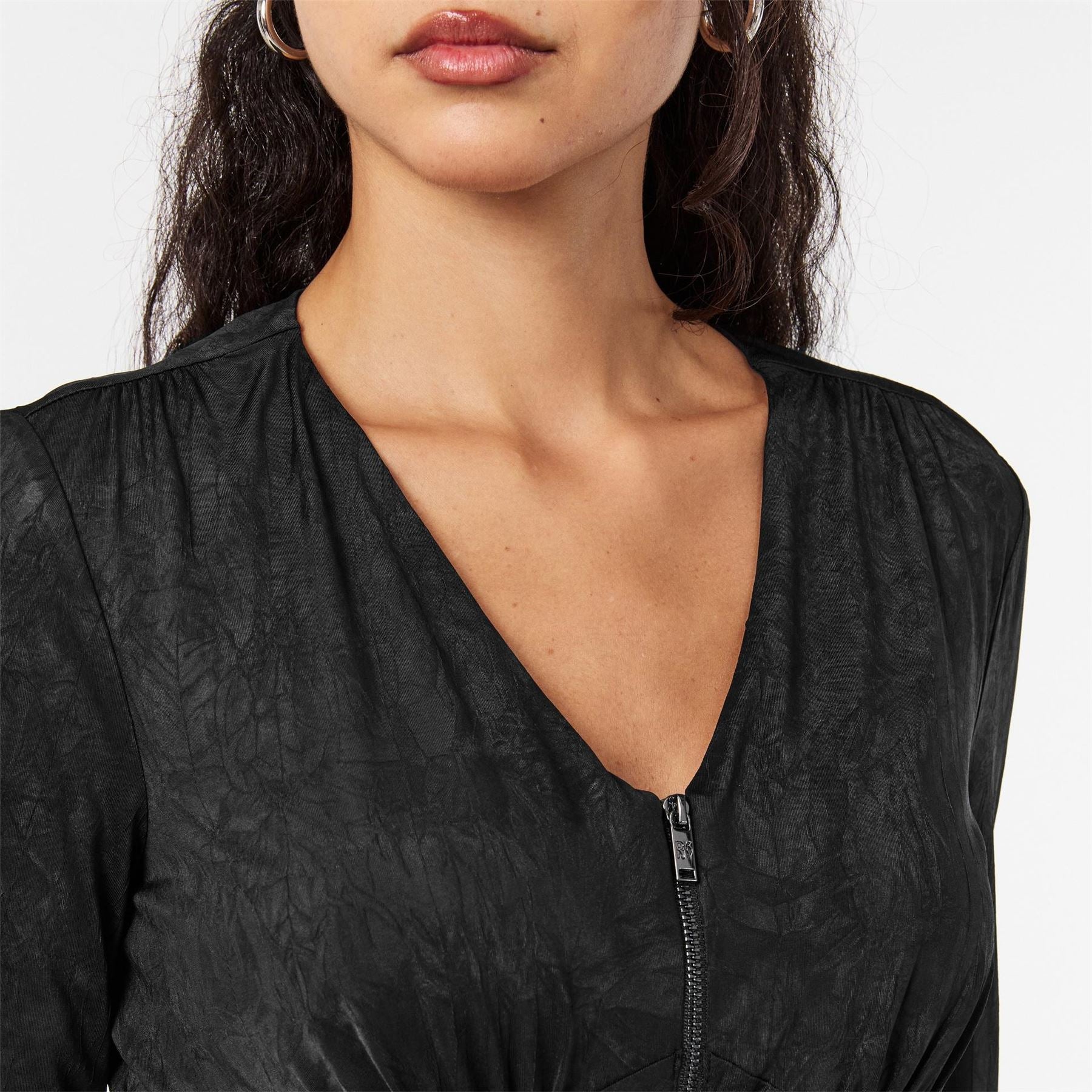 DKNY Long Sleeve Zip T-Shirt