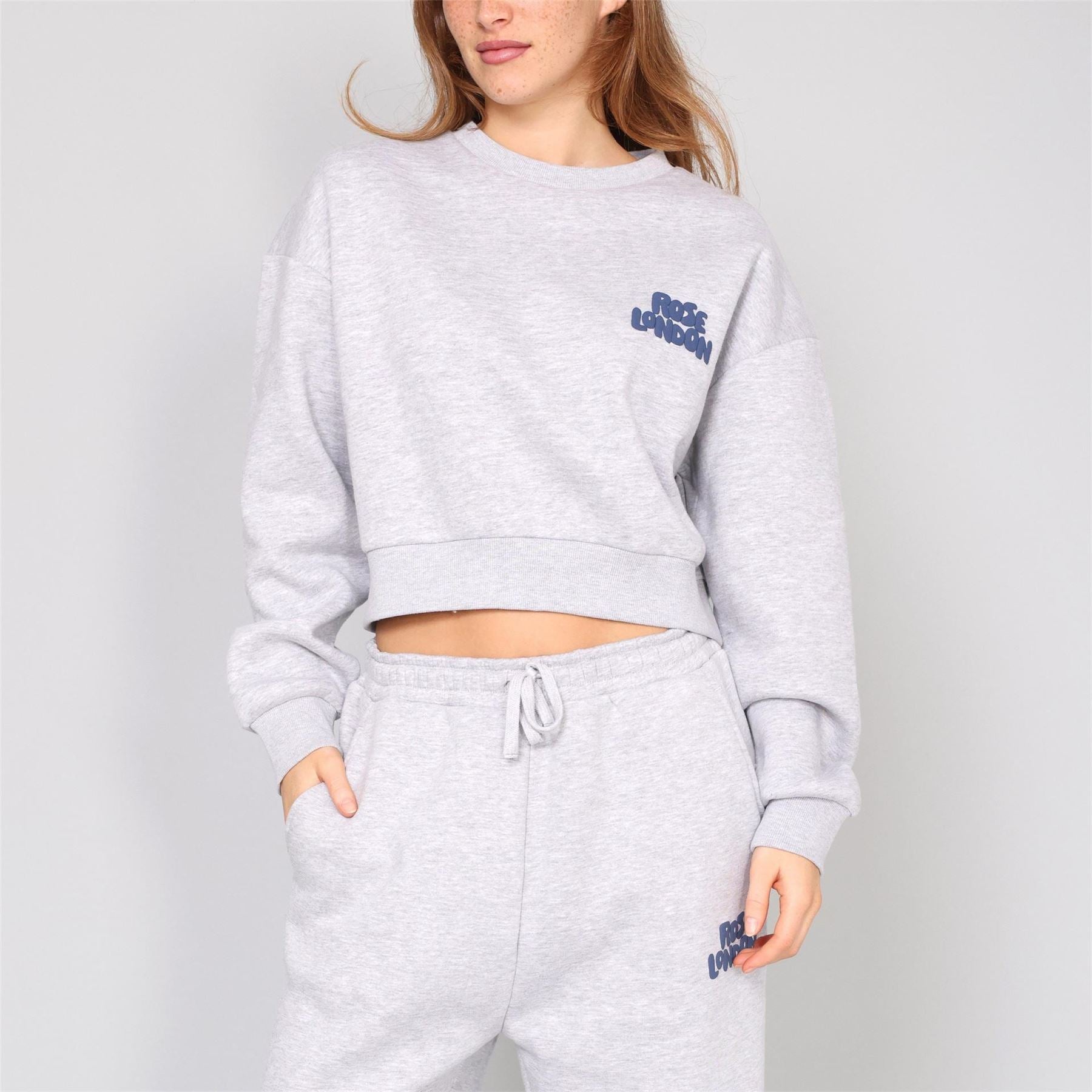 Rose London London All Love Crop Sweatshirt