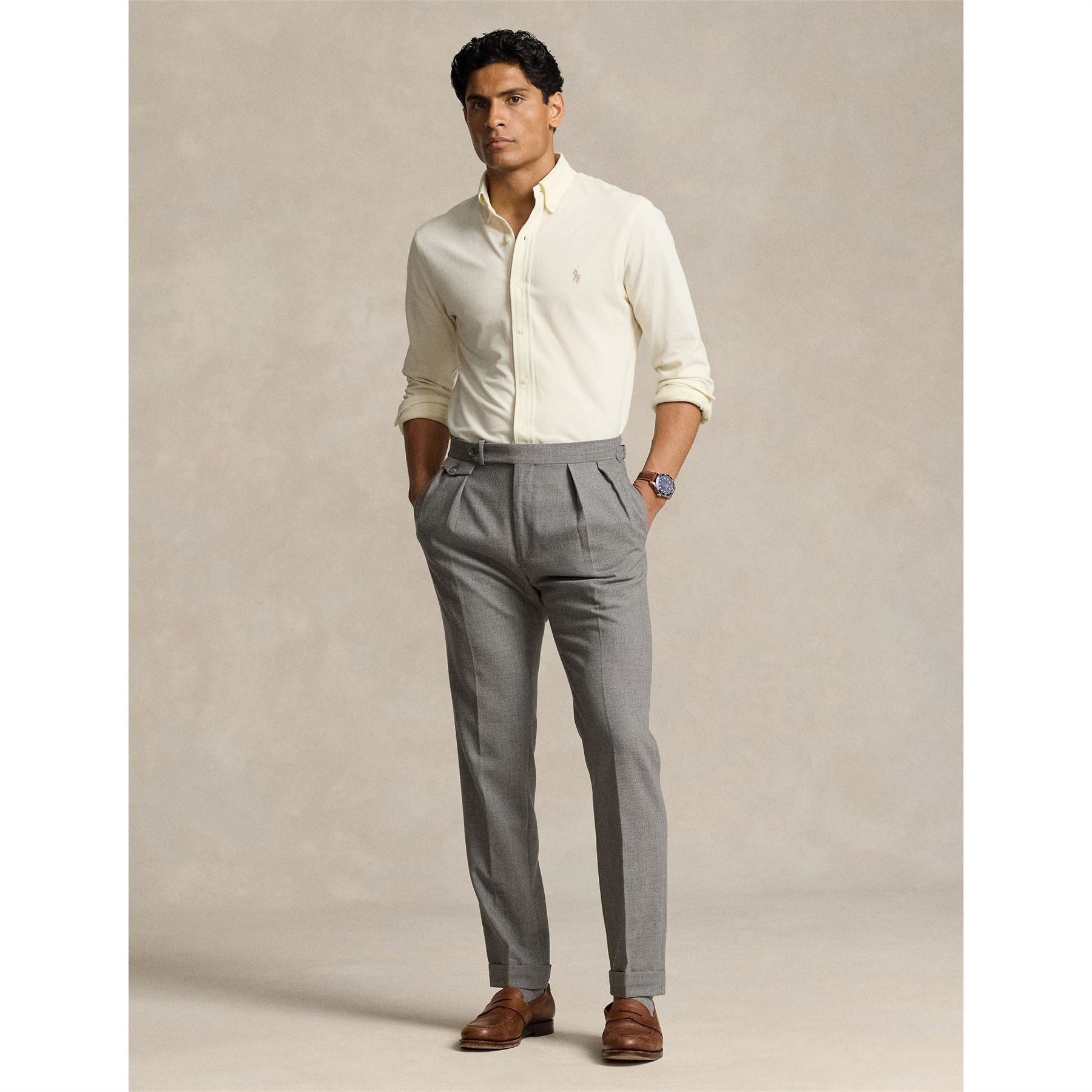 Polo Ralph Lauren Slim Fit Button Down Plain Shirt