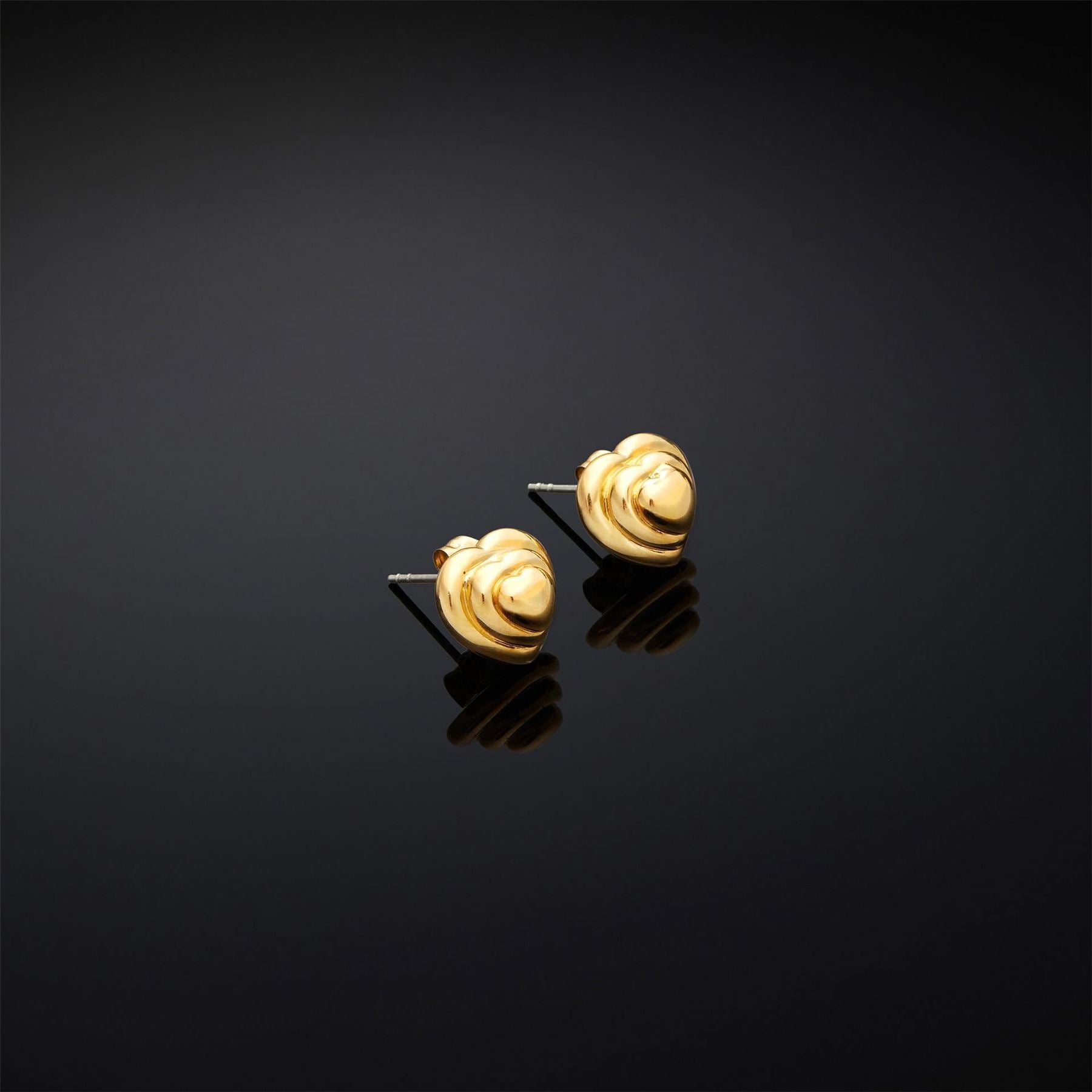 Chiara Ferragni Heart Shaped Bold Stud Earrings