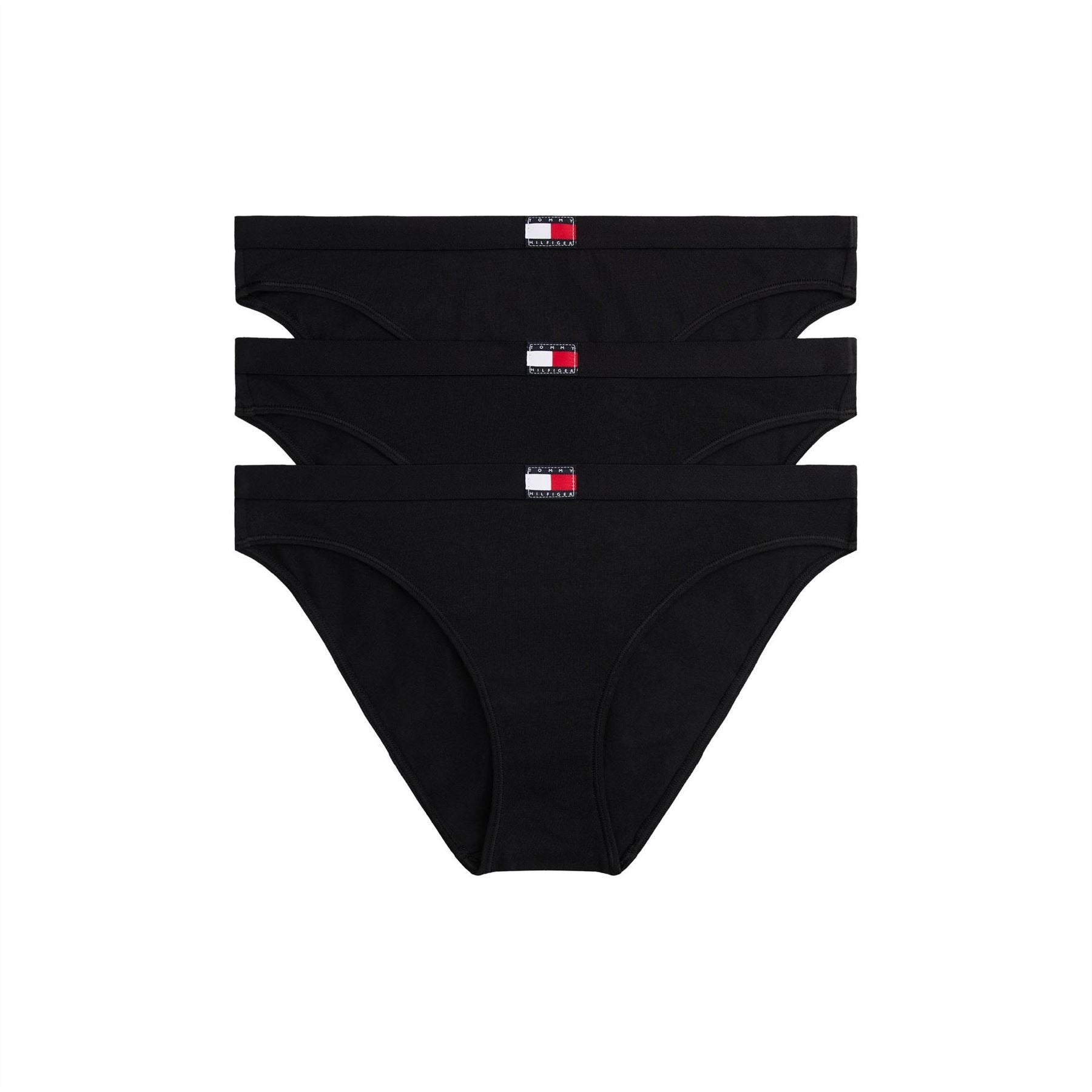 Tommy Hilfiger 3 Pack Plain Design Tanga Knicker