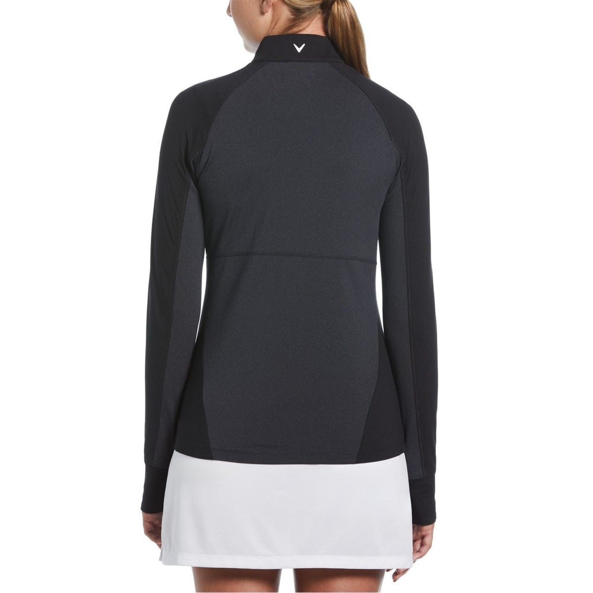 Callaway Zip Neck Raglan Sleeve Tech Midlayer Top