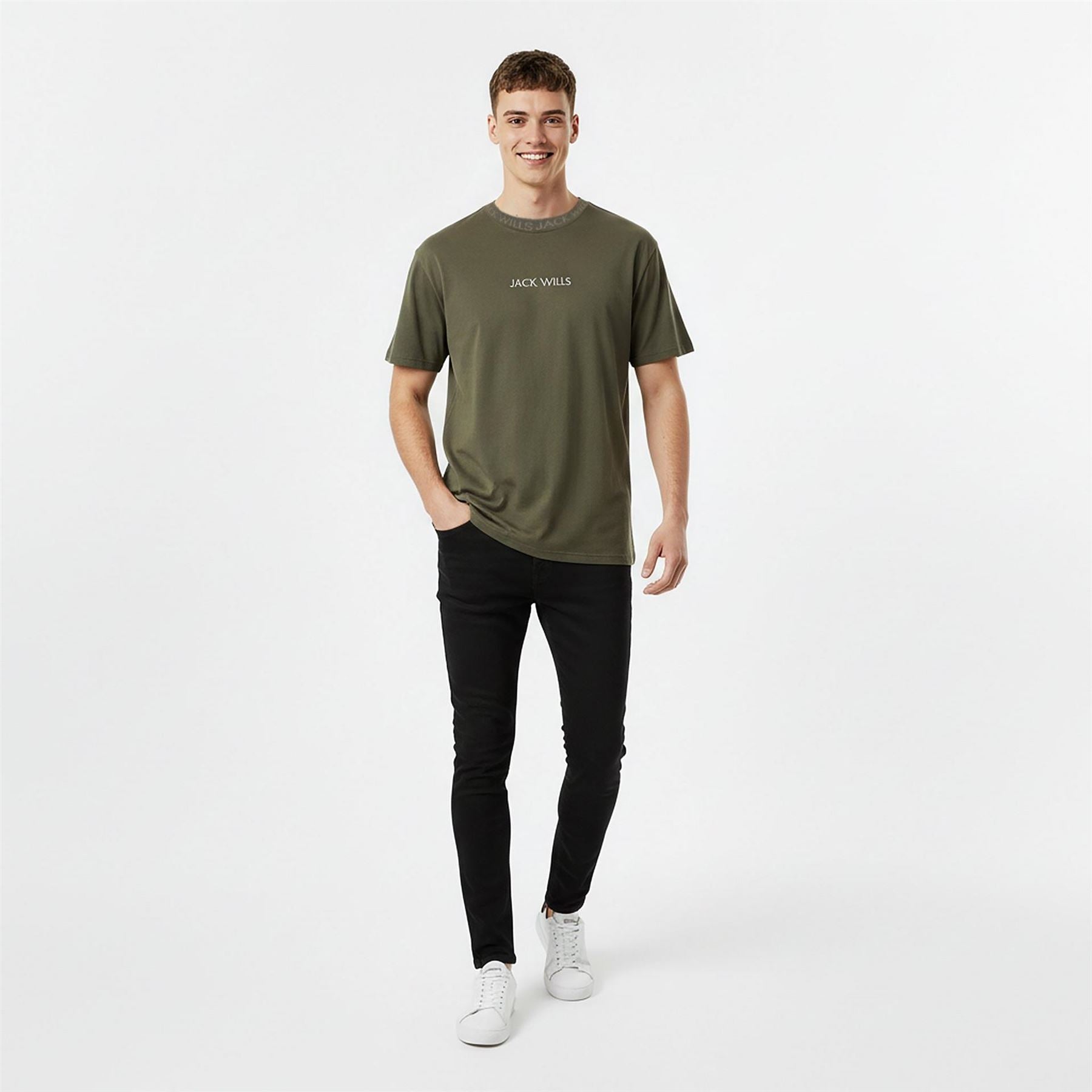 Jack Wills Mens Jacquard T-Shirt