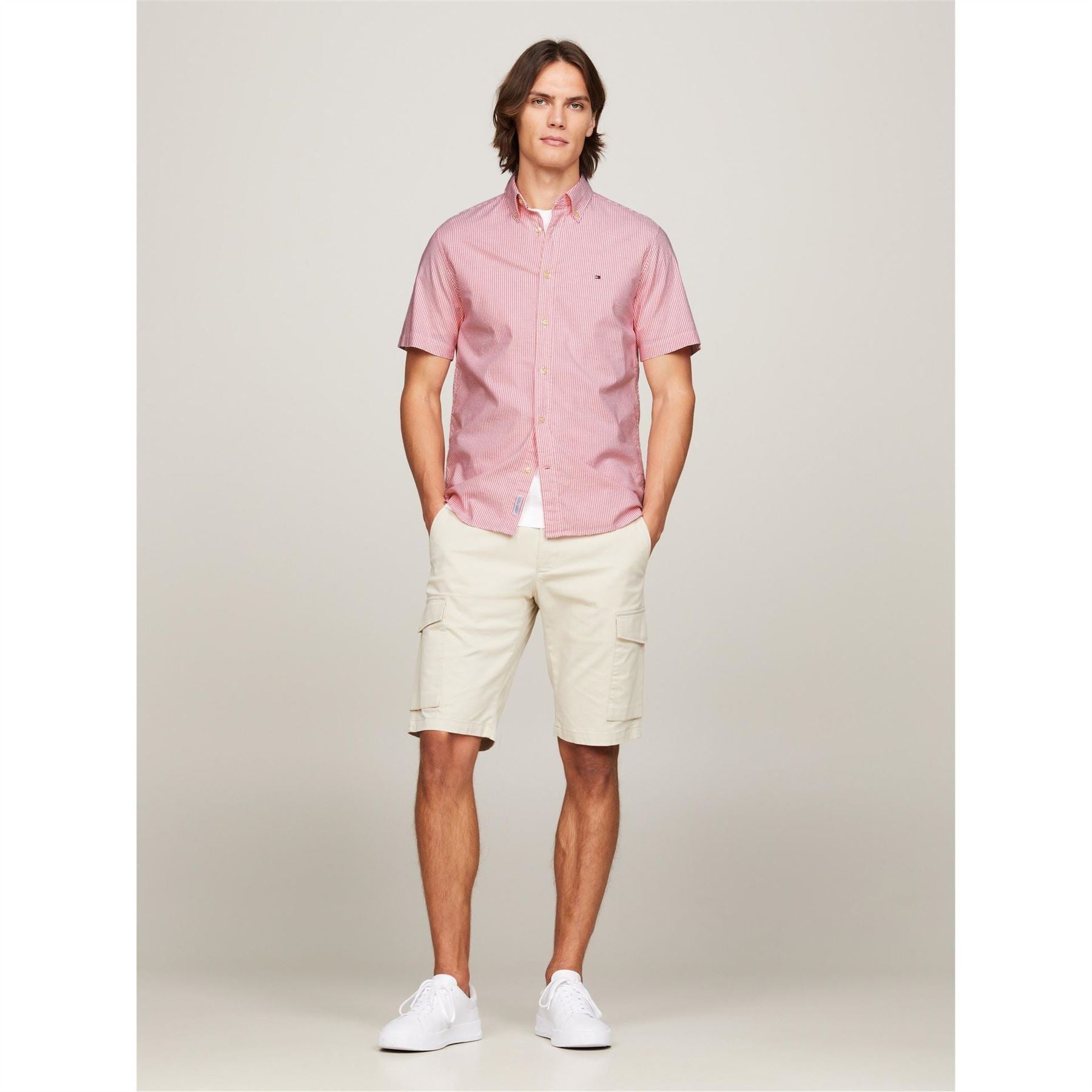 Tommy Hilfiger Short Sleeve Stripe Regular Fit Shirt