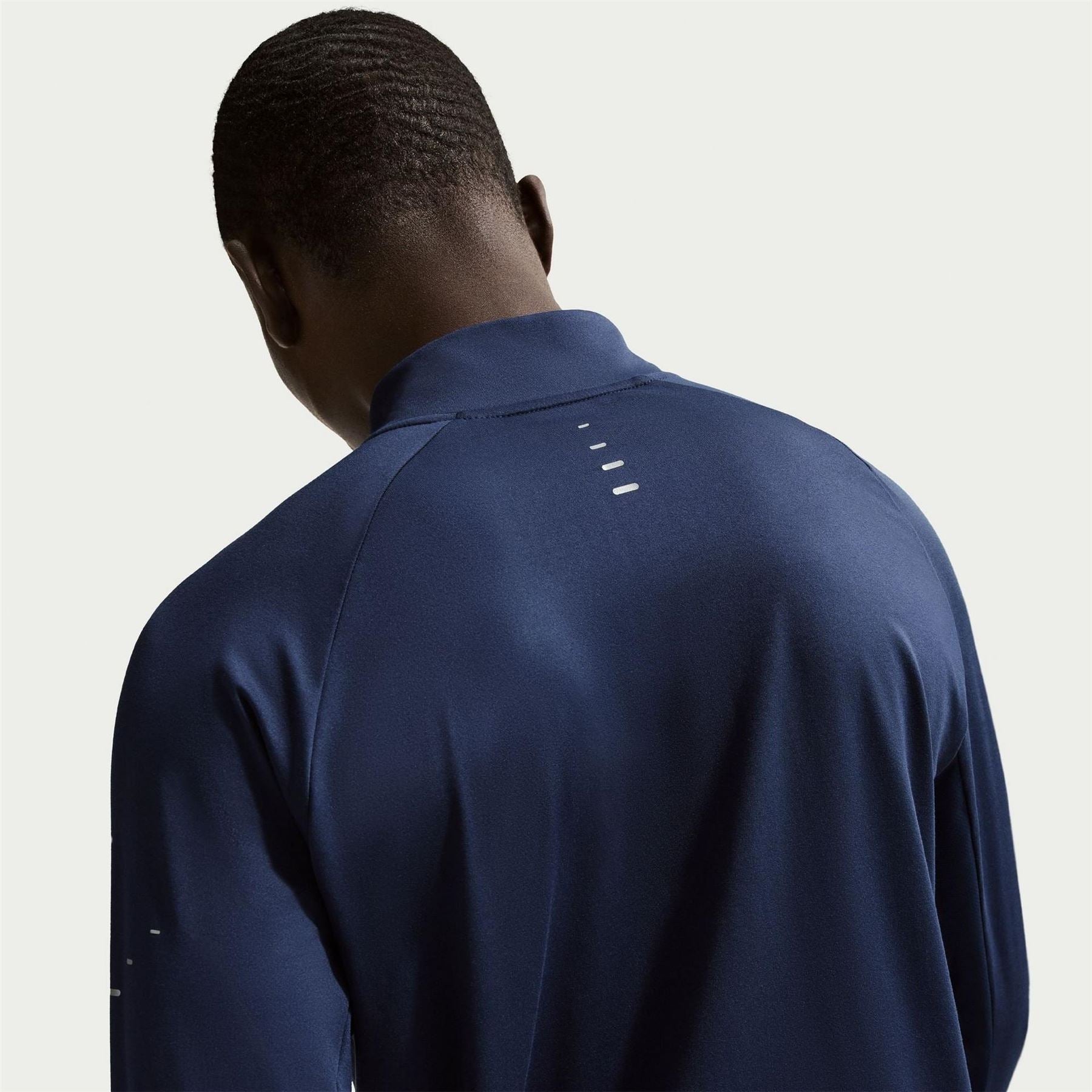 Nike Stride Zip Neck Regular Fit T-Shirt