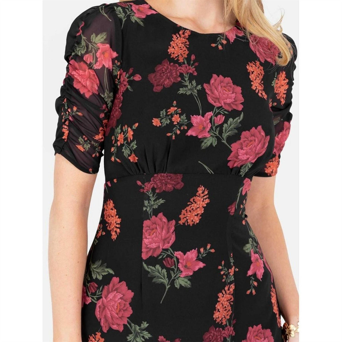 Anaya With Love Keyhole Back Midi A Line Dress