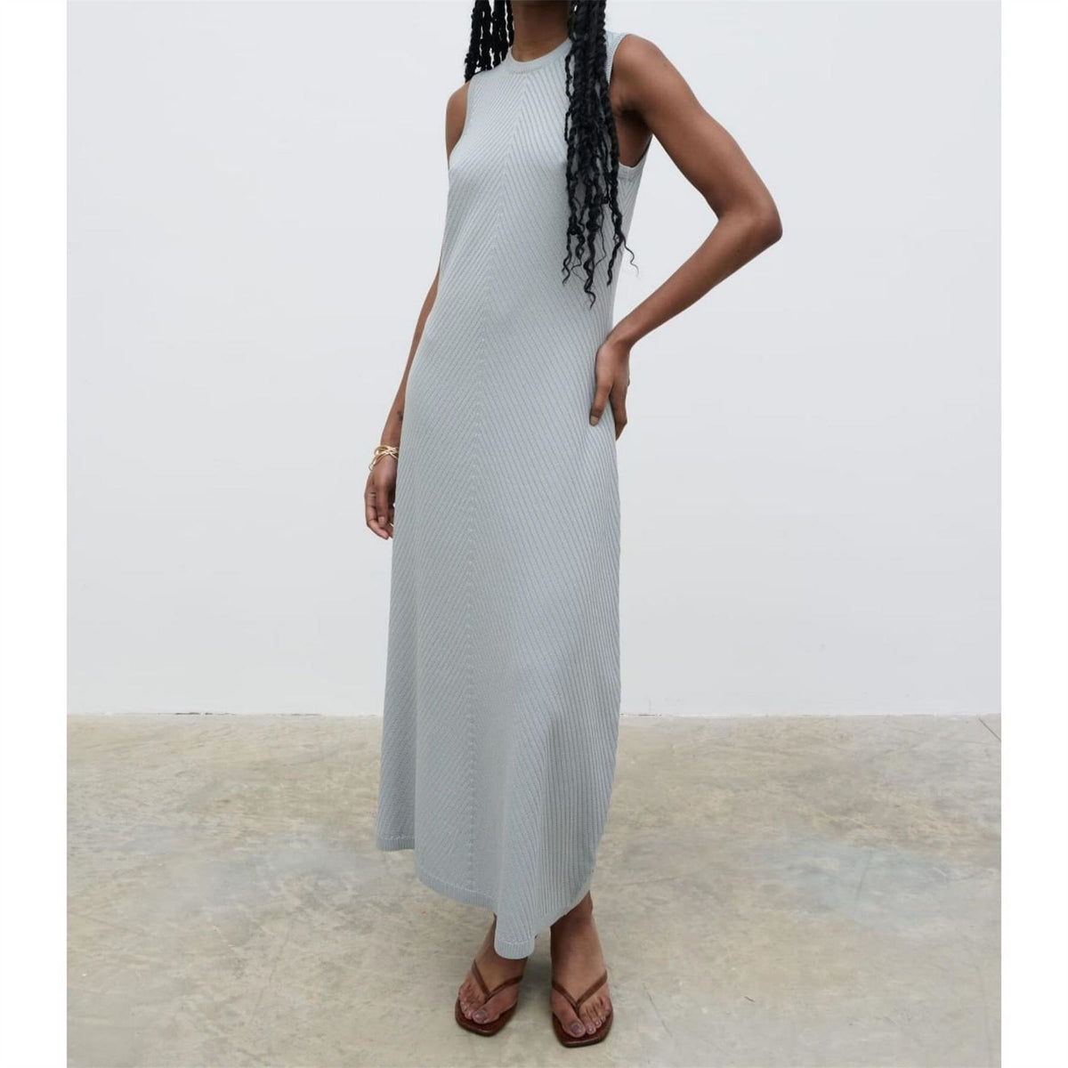 Pretty Lavish Portia Shift Knit Midaxi Dress
