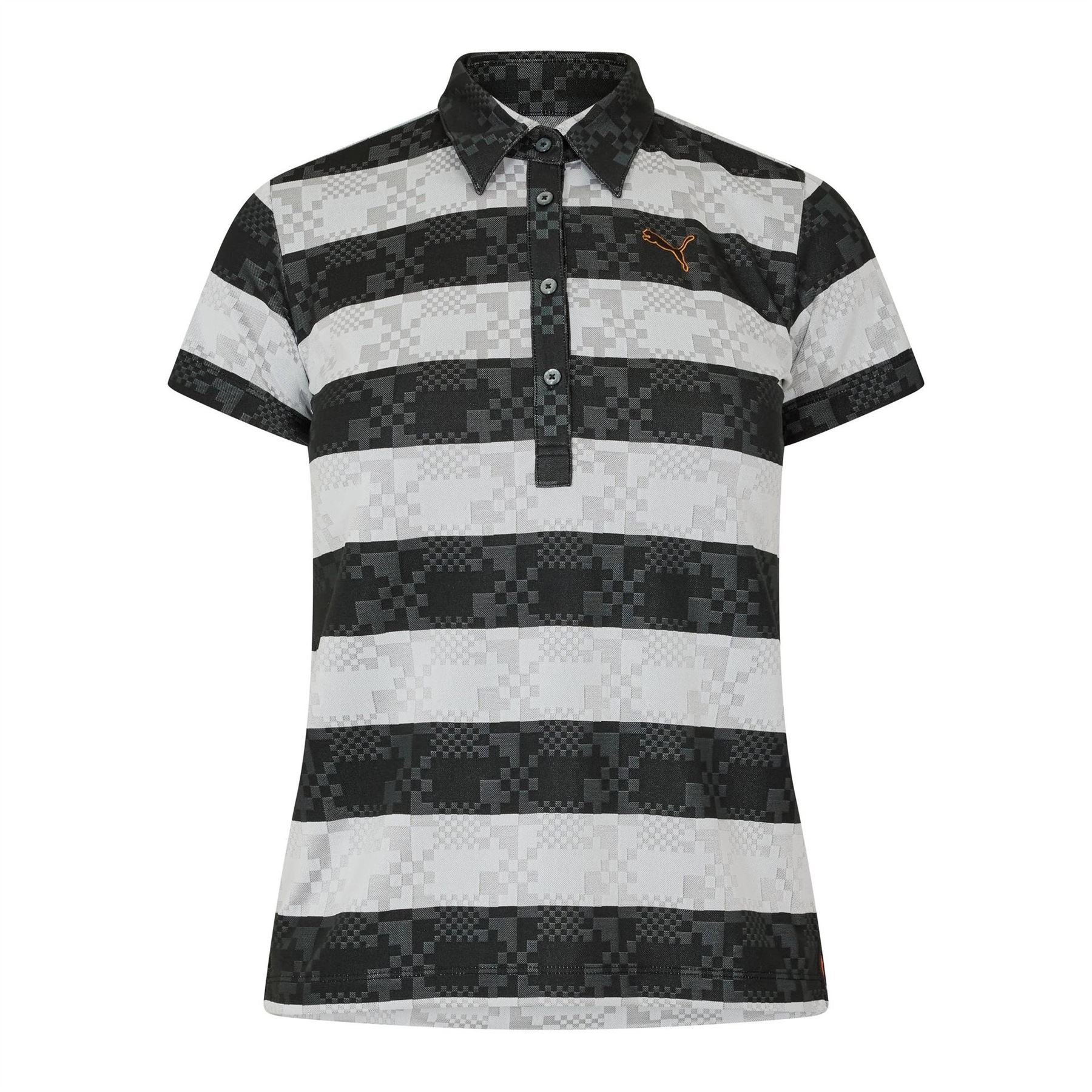 Puma Womens Golf Ss Border Polo