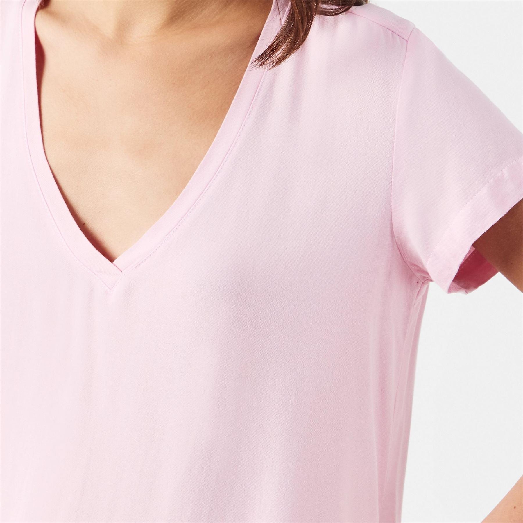 Bella Dahl V-Neck Regular Fit Short Sleeve T-Shirt