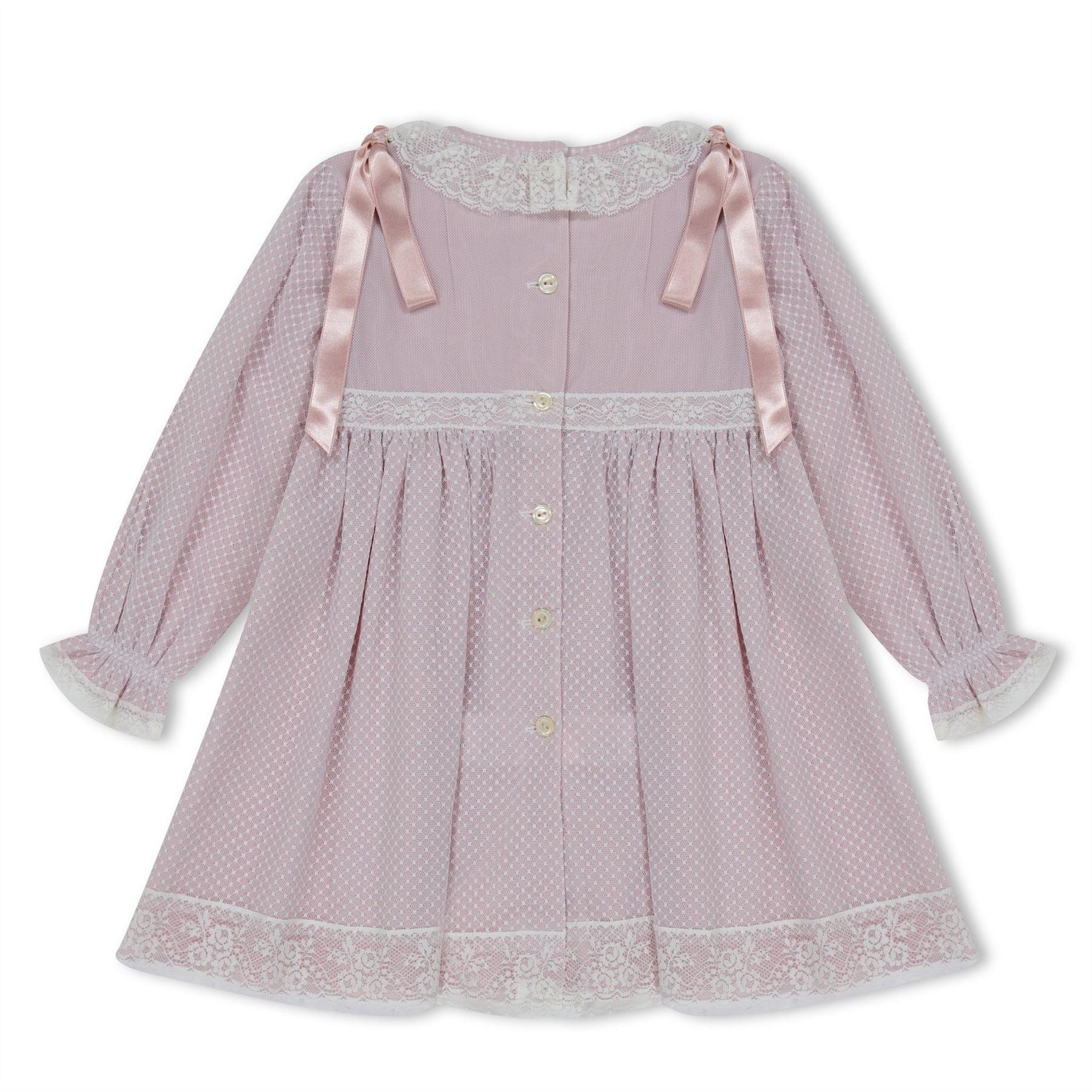 Artesania Granlei Crew Neck Long Sleeve Dress