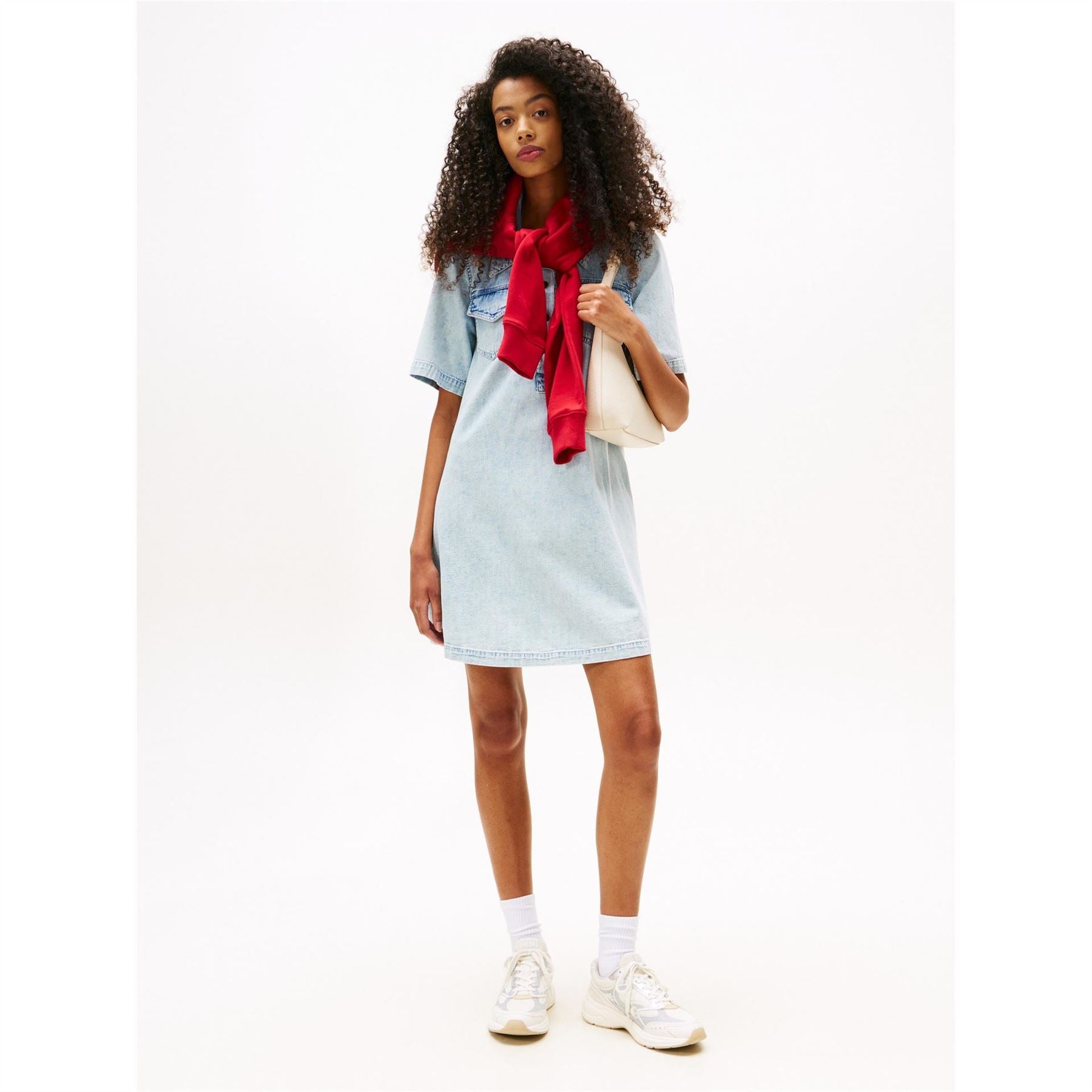 Tommy Jeans Aline Collared Neck Mini Dress