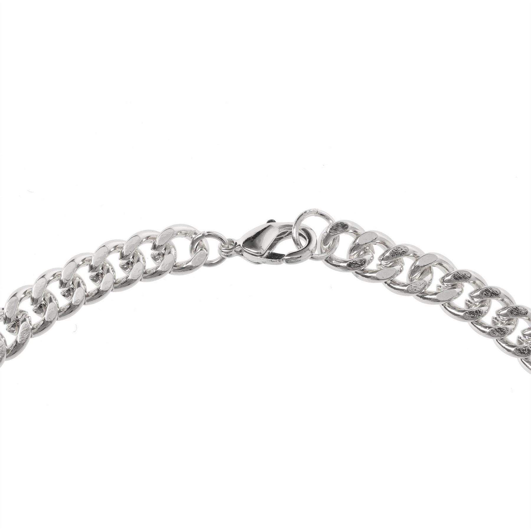 Fabric Curb Chain Necklace