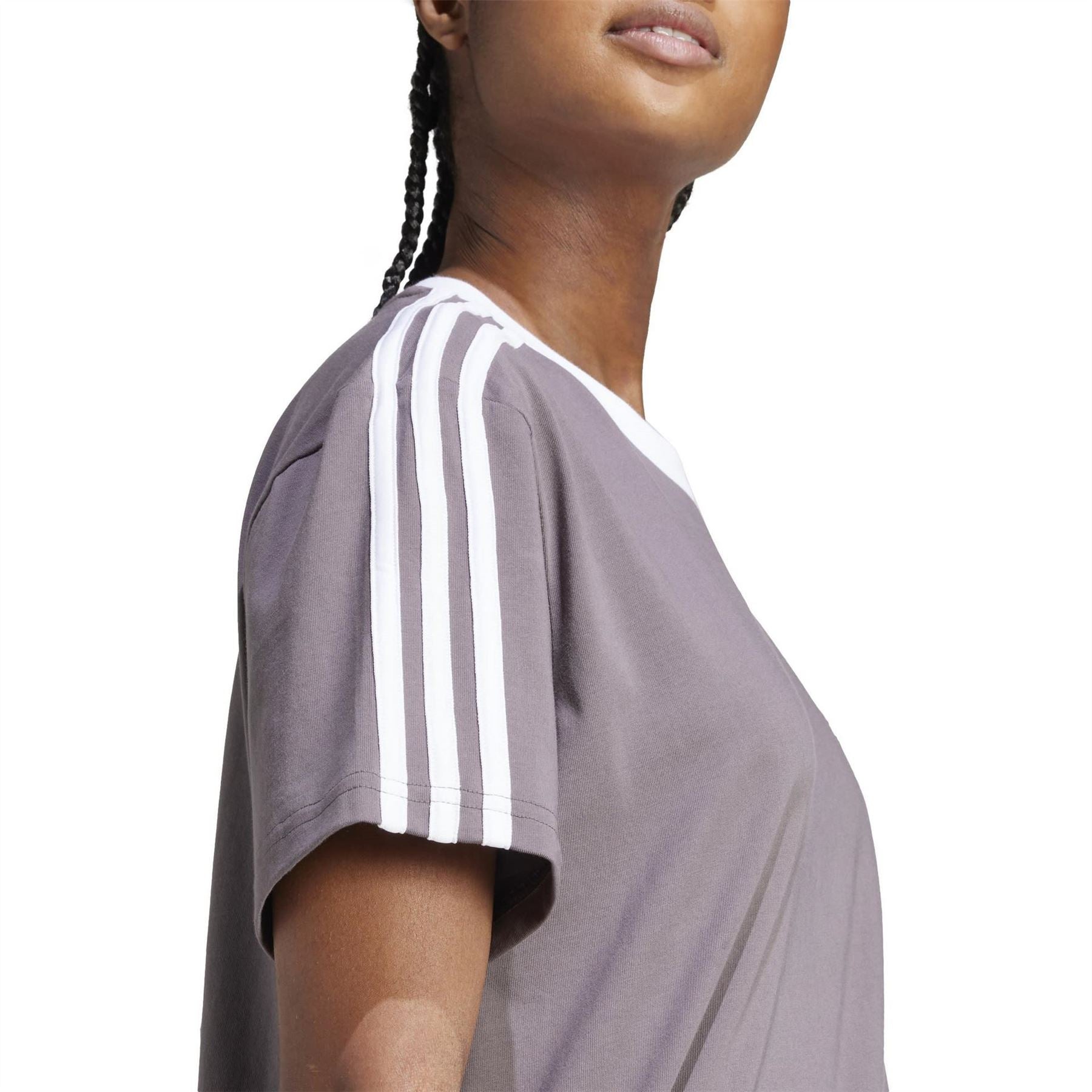 adidas Womens Essentials 3 Stripe T-Shirt