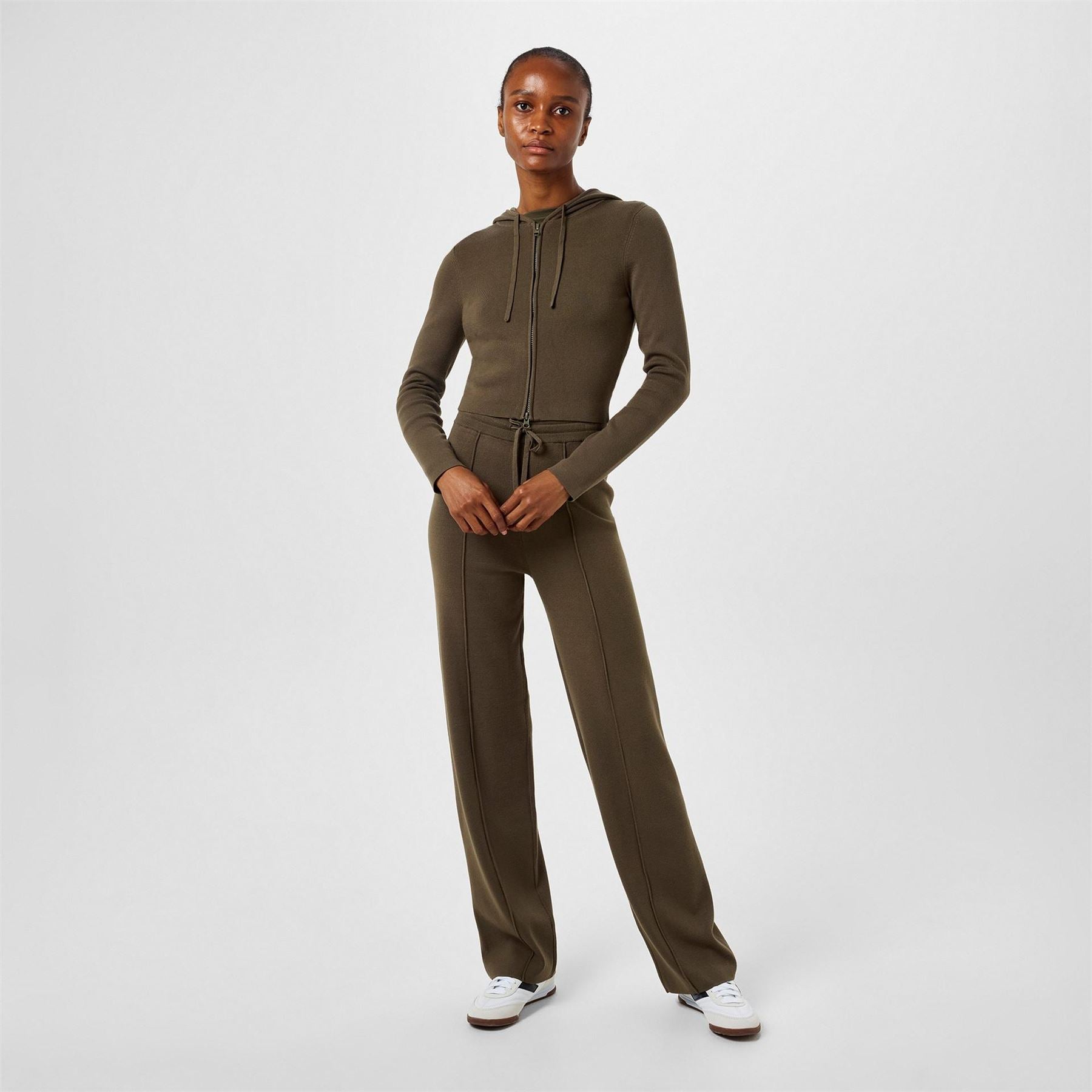 Jack Wills Womens Knitted Pin Tuck Trousers