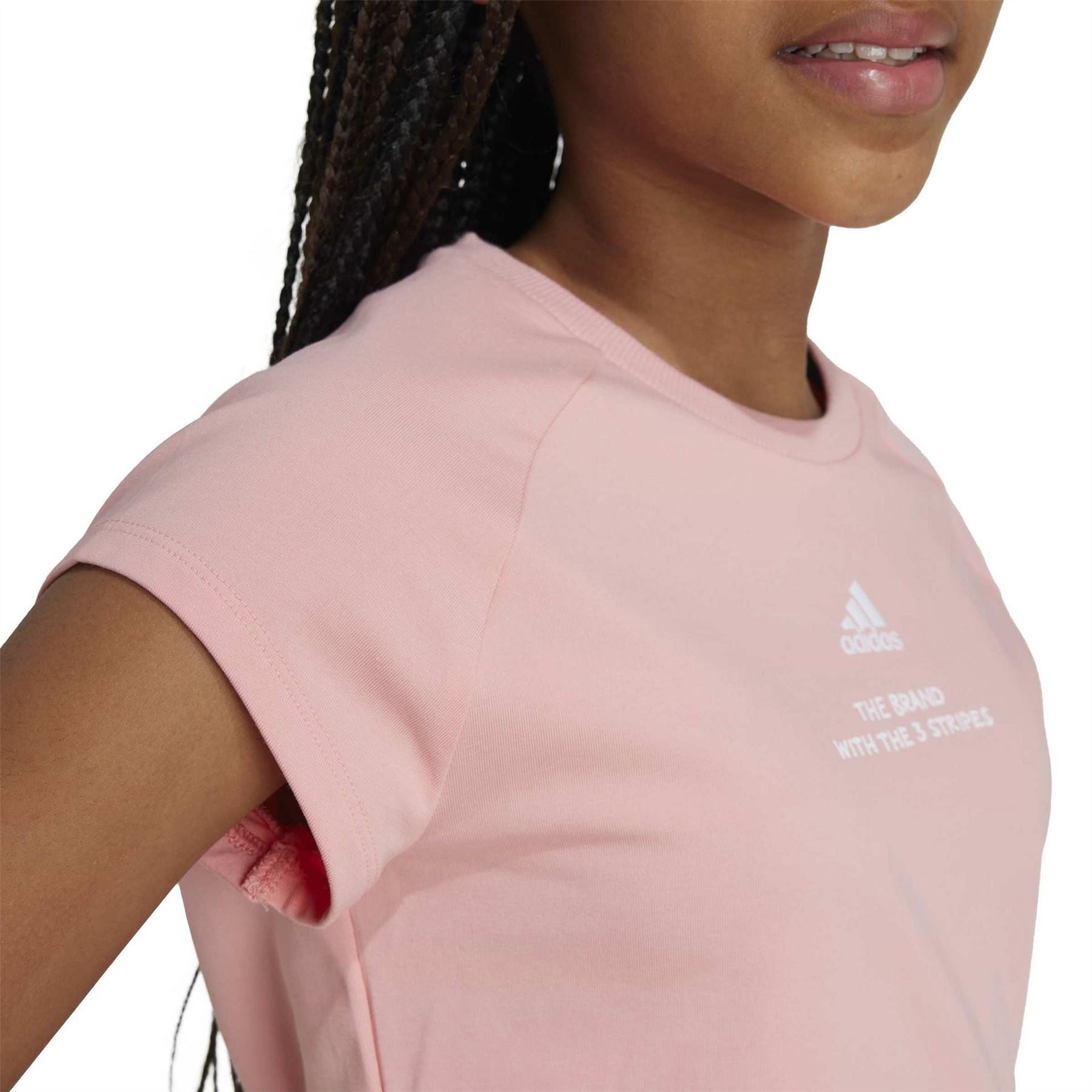 adidas Jam Cotton Short Sleeve Cropped Slim Fit T-Shirt