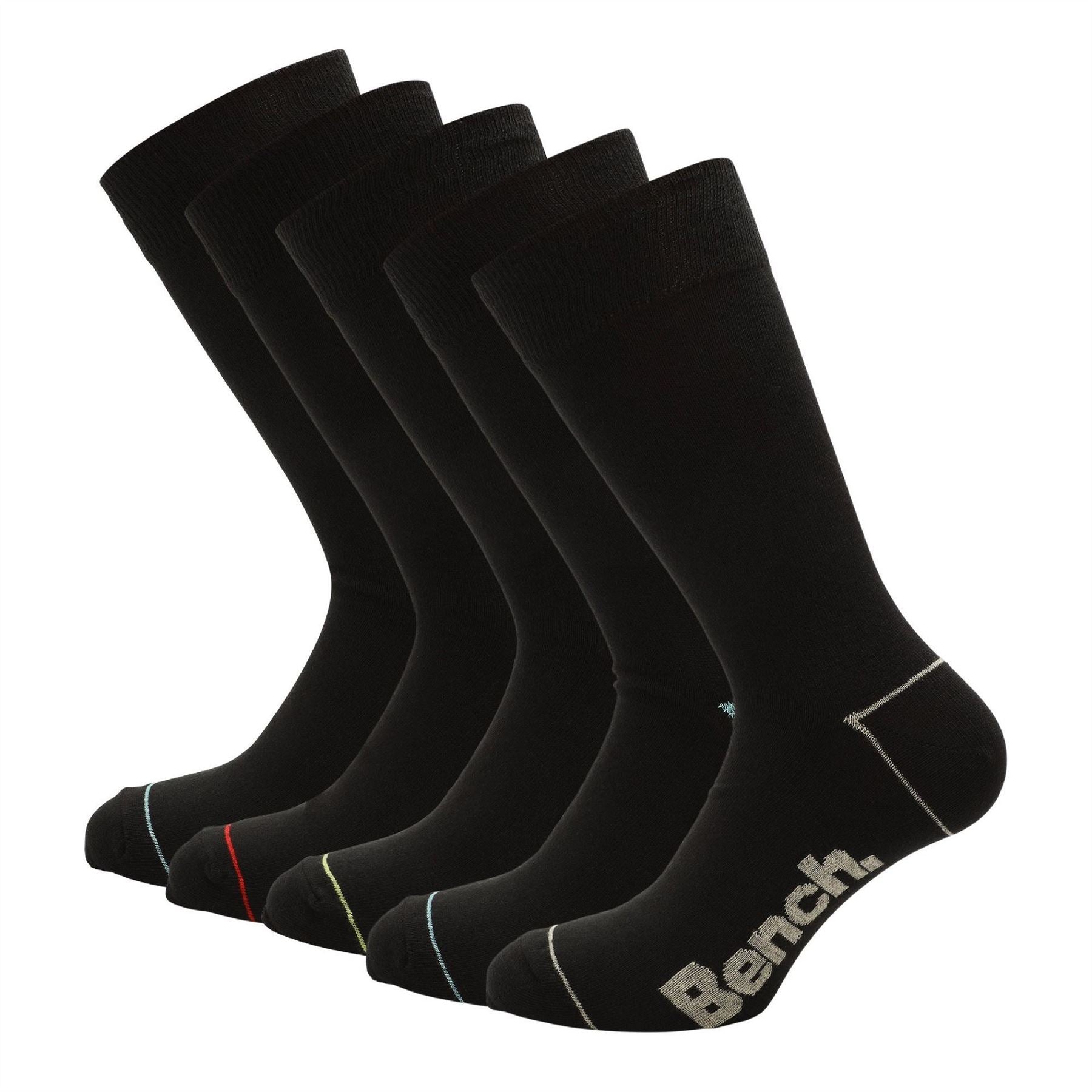 Bench Prax 5 Pack Crew Socks