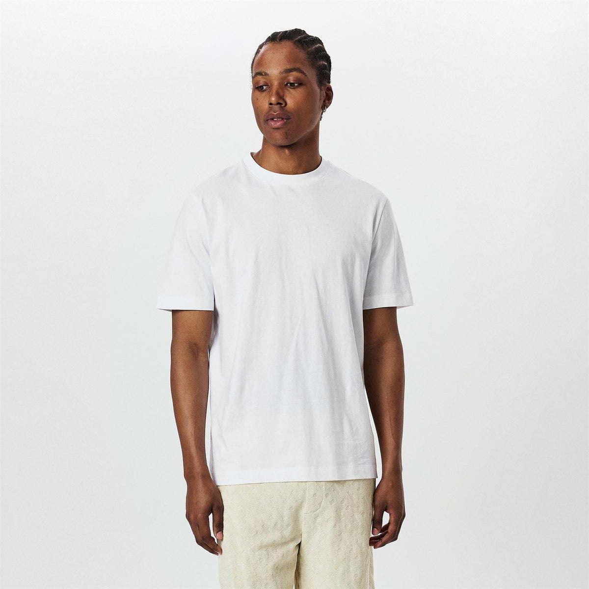 Boss Box Print Crew Neck Regular Fit T-Shirt