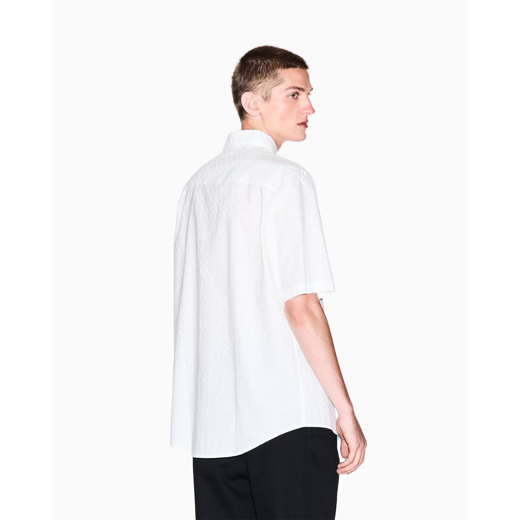 Armani Exchange Exchange Collared Neck Short Sleeve Shirt
