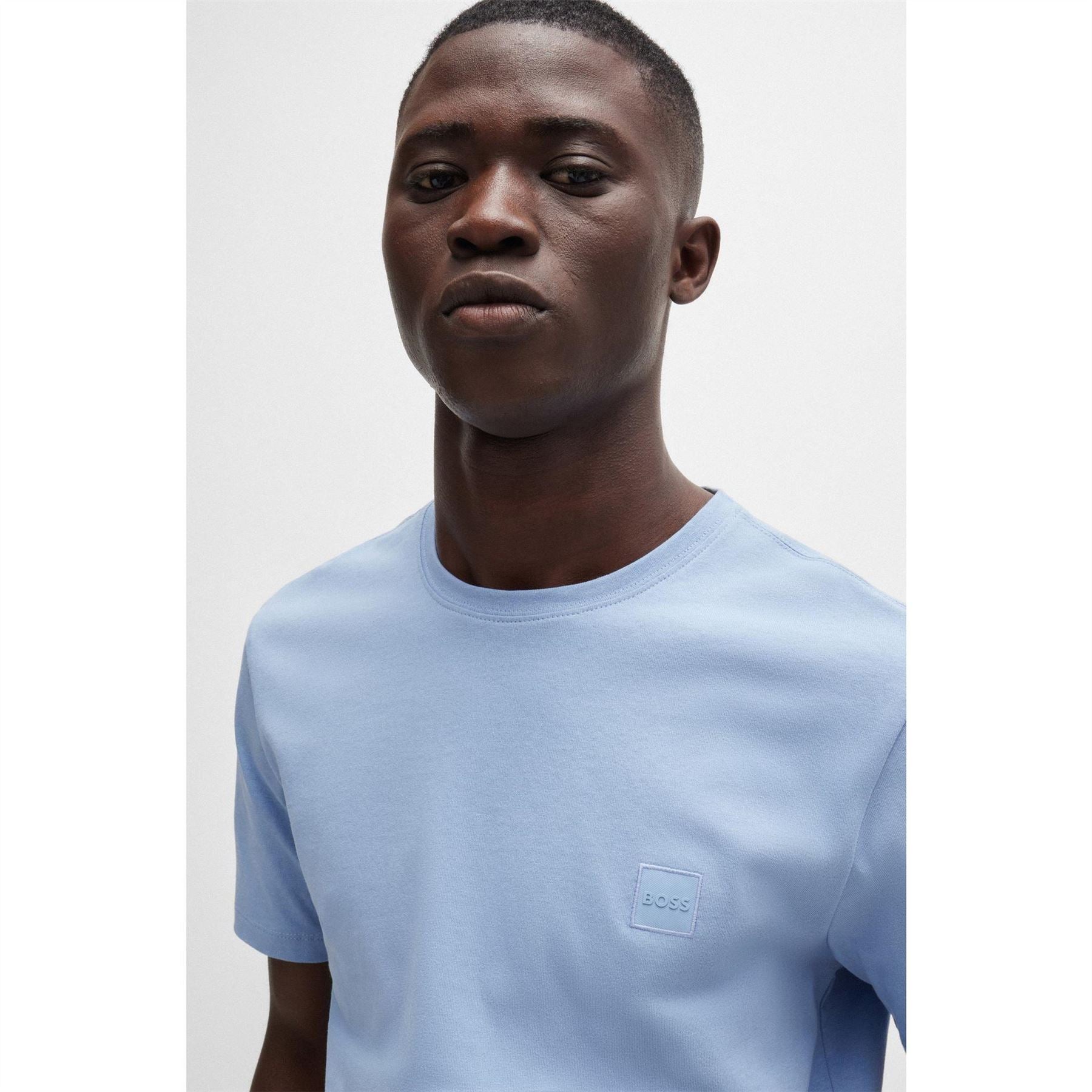 Boss BOSS ORANGE Tales T Shirt with Logo Patch Premium Cotton