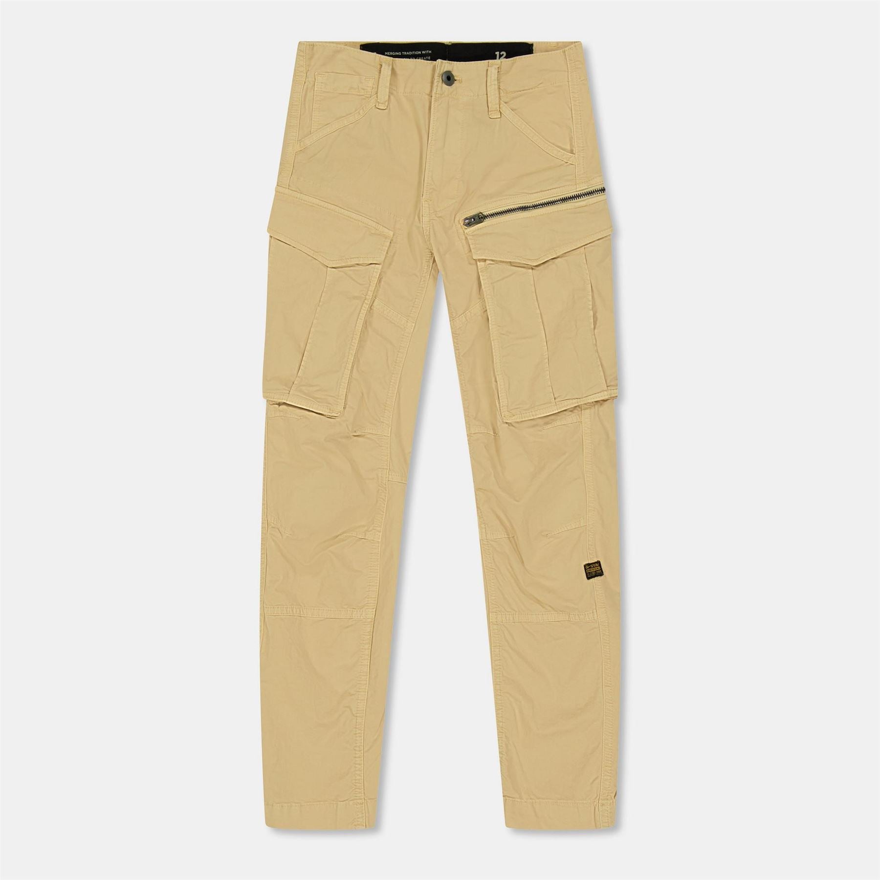 G Star Rovic Zipped Pocket Solid Combat Cargo Pants