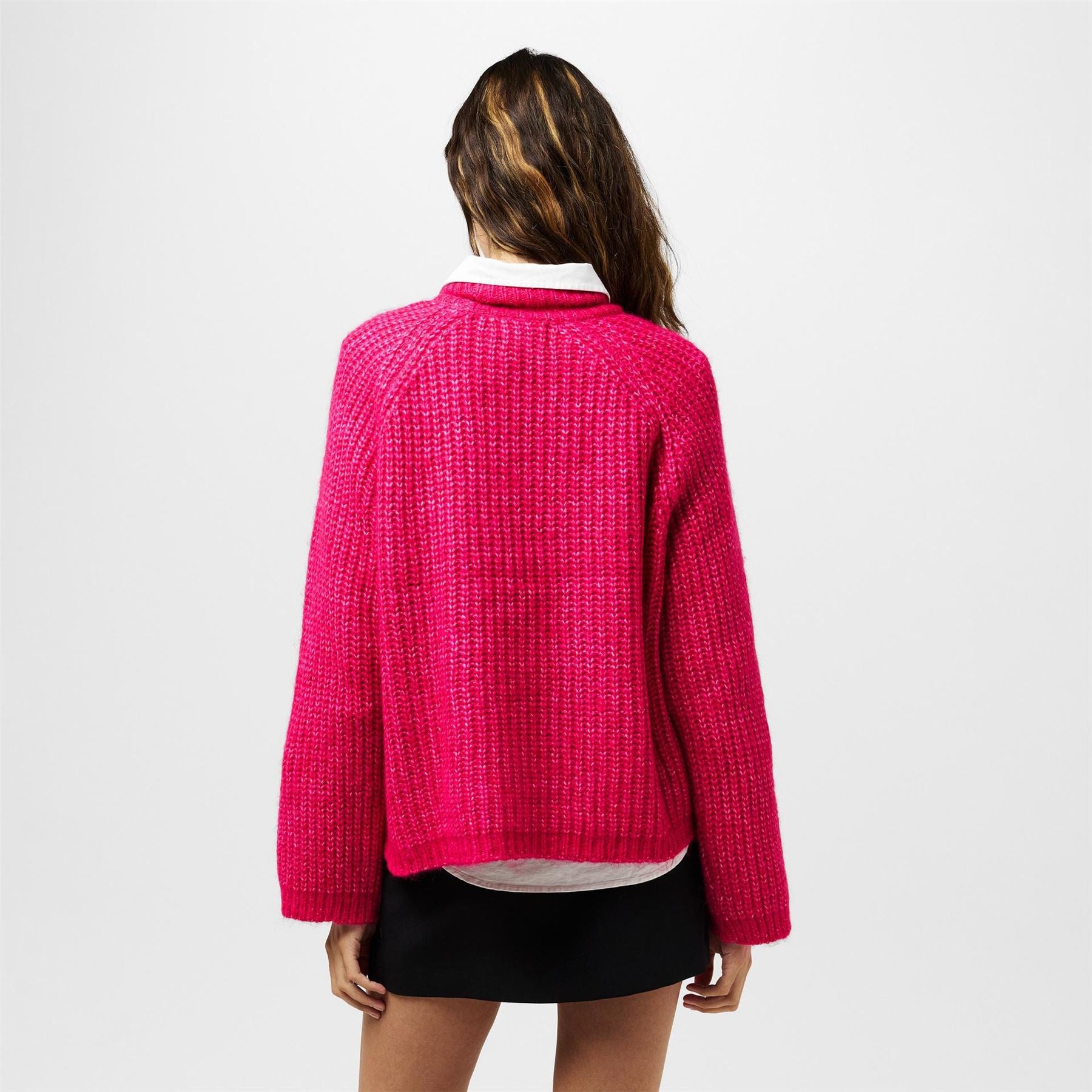 Pieces Relaxed Fit Hooded Long Sleeve Sweatshirt