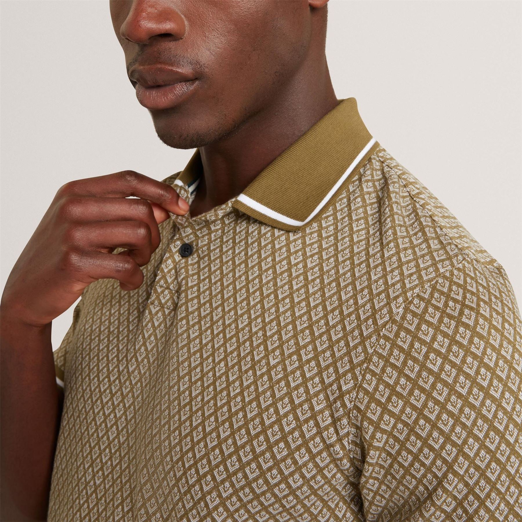 Ted Baker Baker Ss Geo Polo