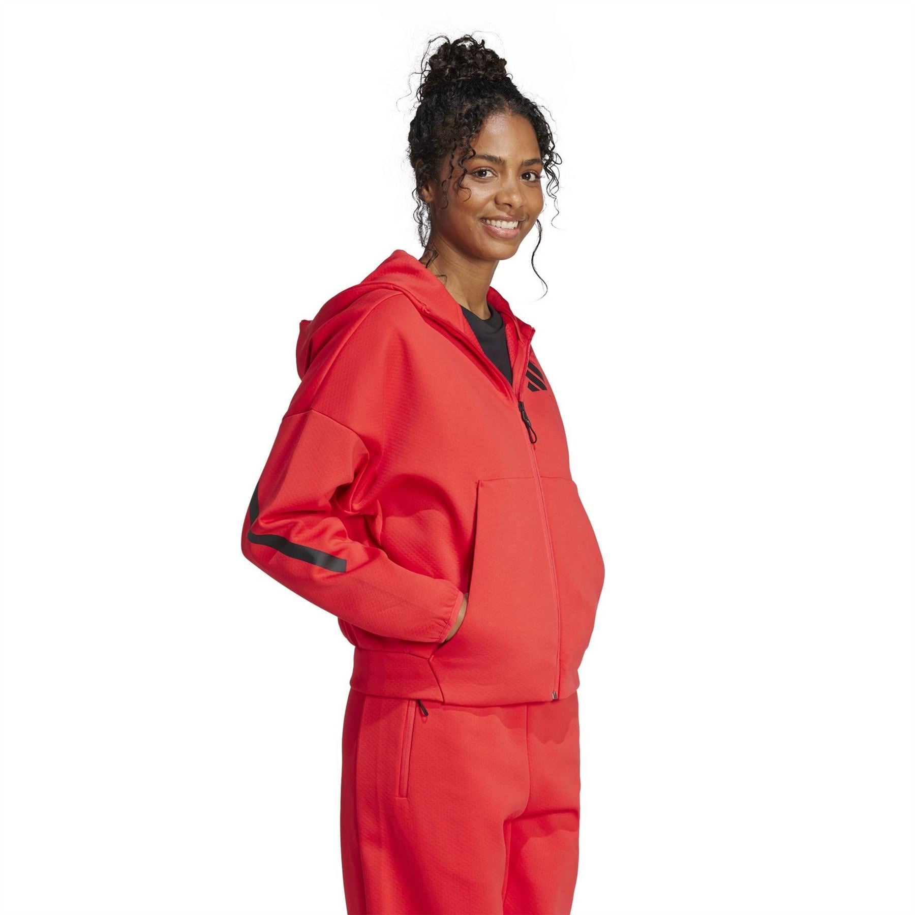 adidas Womens Z.n.e. Full Zip Hoodie