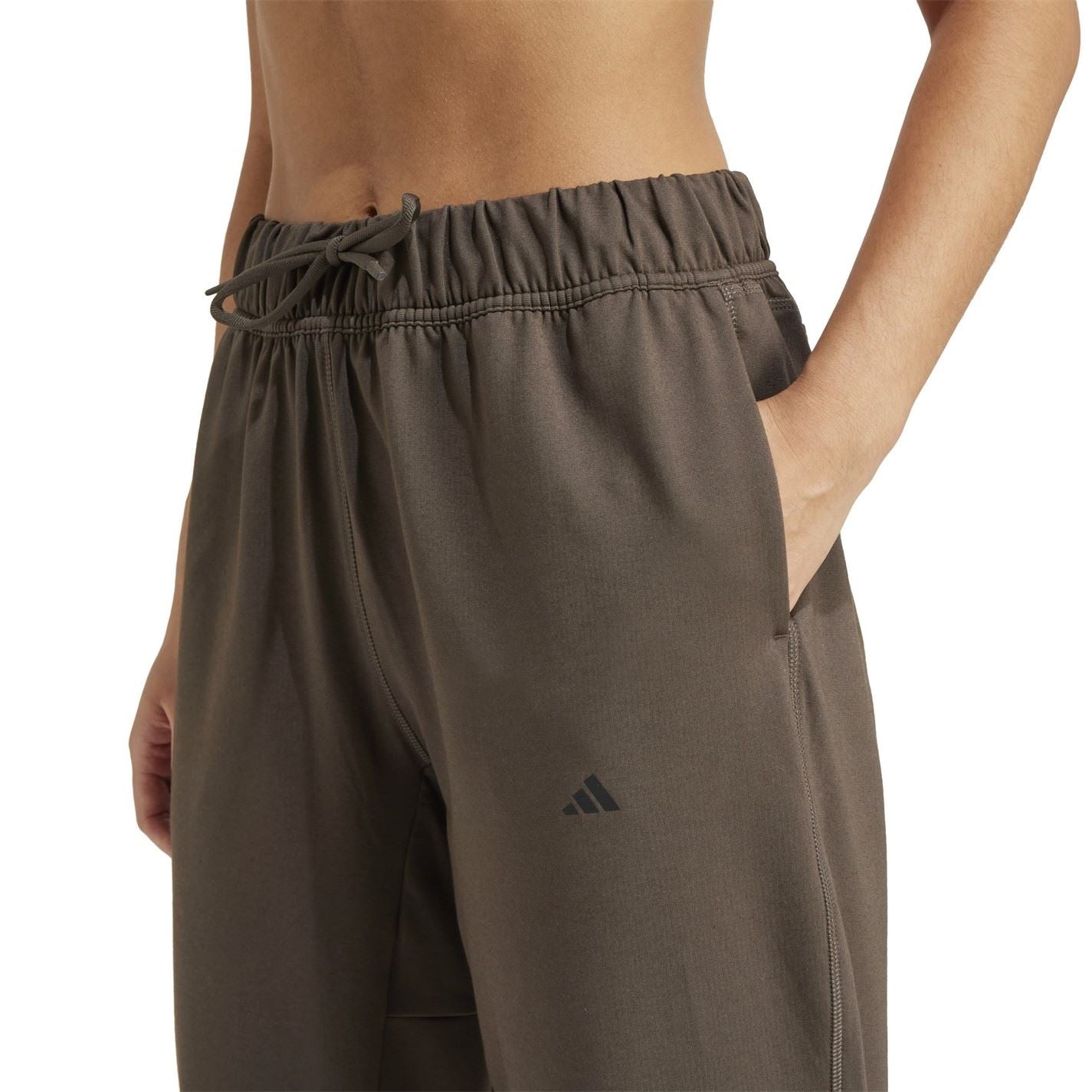adidas Womens Power Loose Fit French Terry Jogging Bottoms