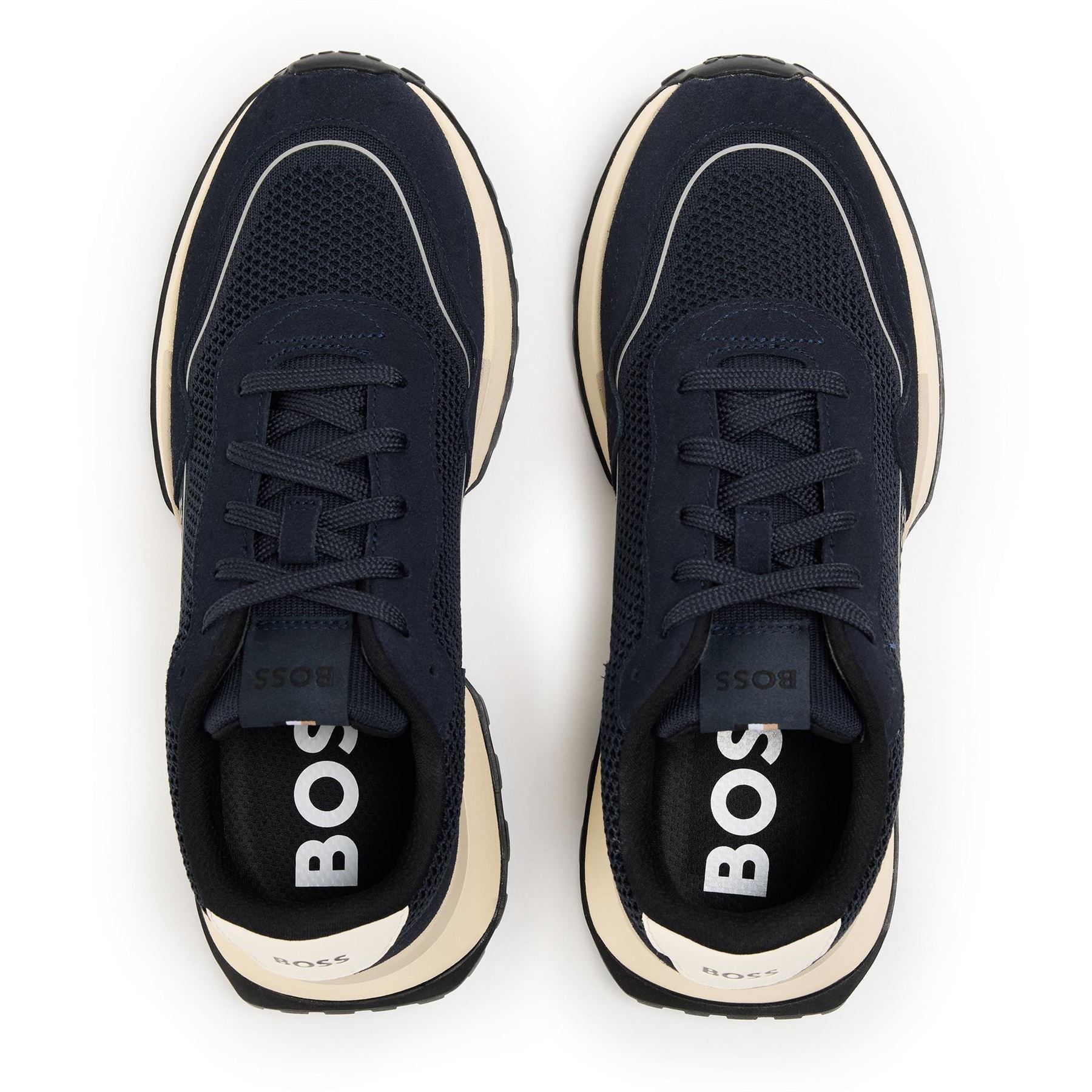 Boss Mens Runn Knsd 10260591 01 Low Top Trainers