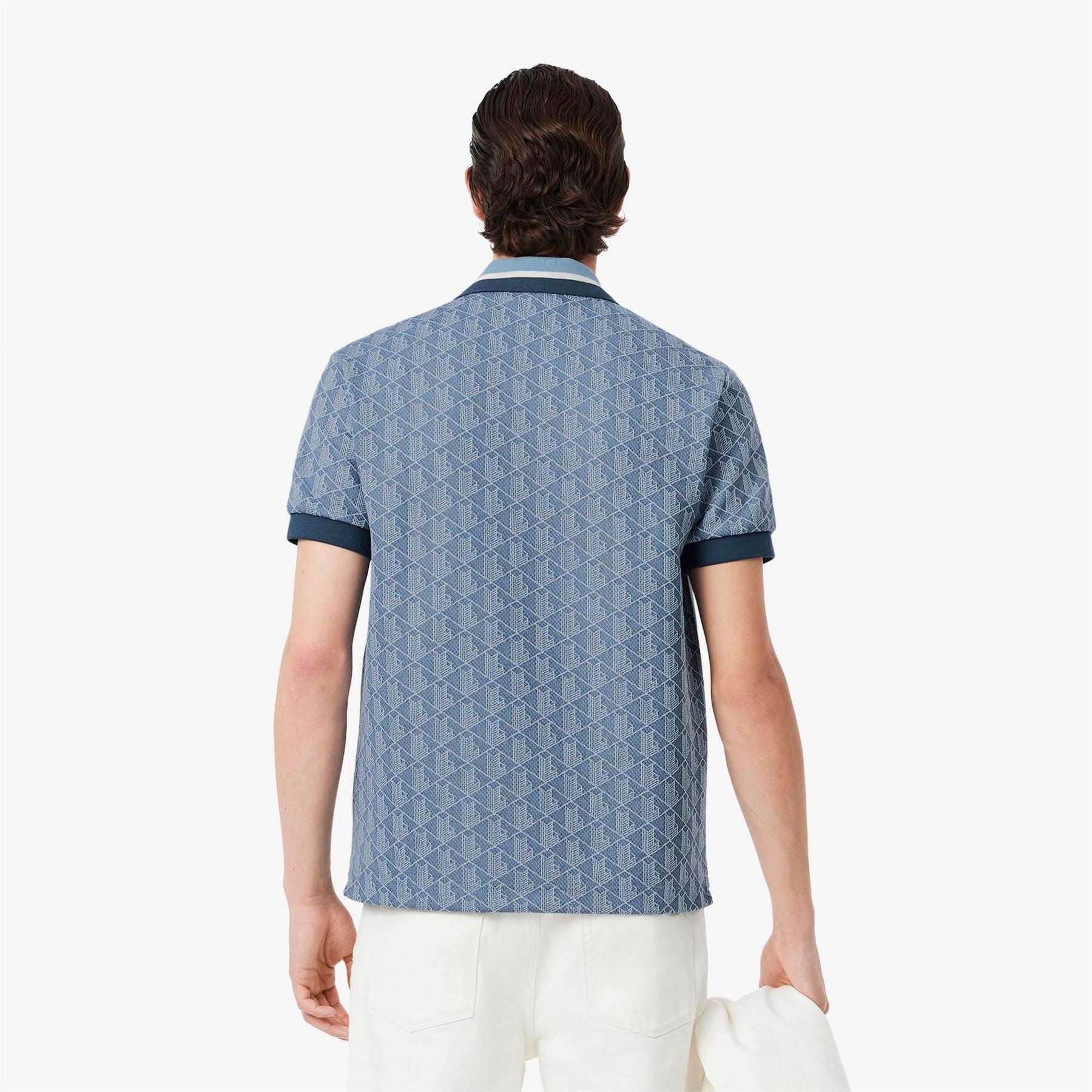 Lacoste Fit Monogram Jacquard Polo Shirt