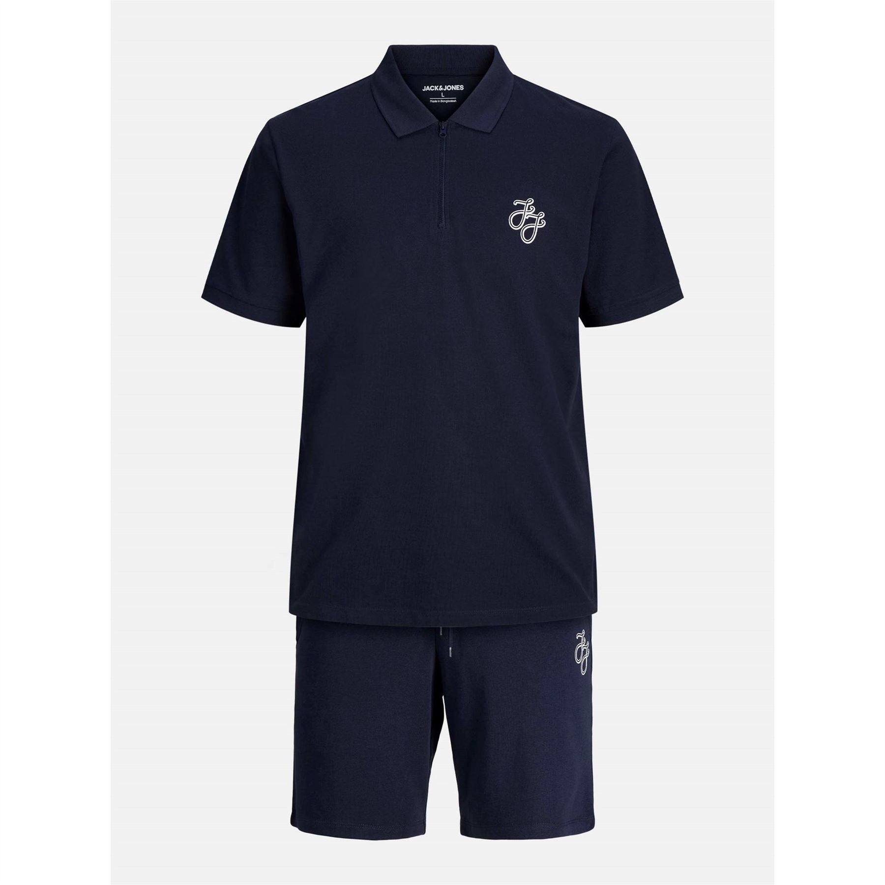 Jack and Jones Zip Polo And Short Set