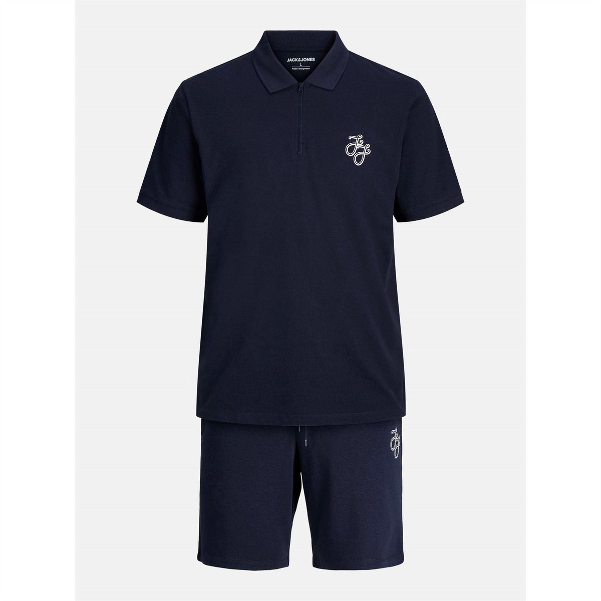 Jack and Jones Zip Polo And Short Set