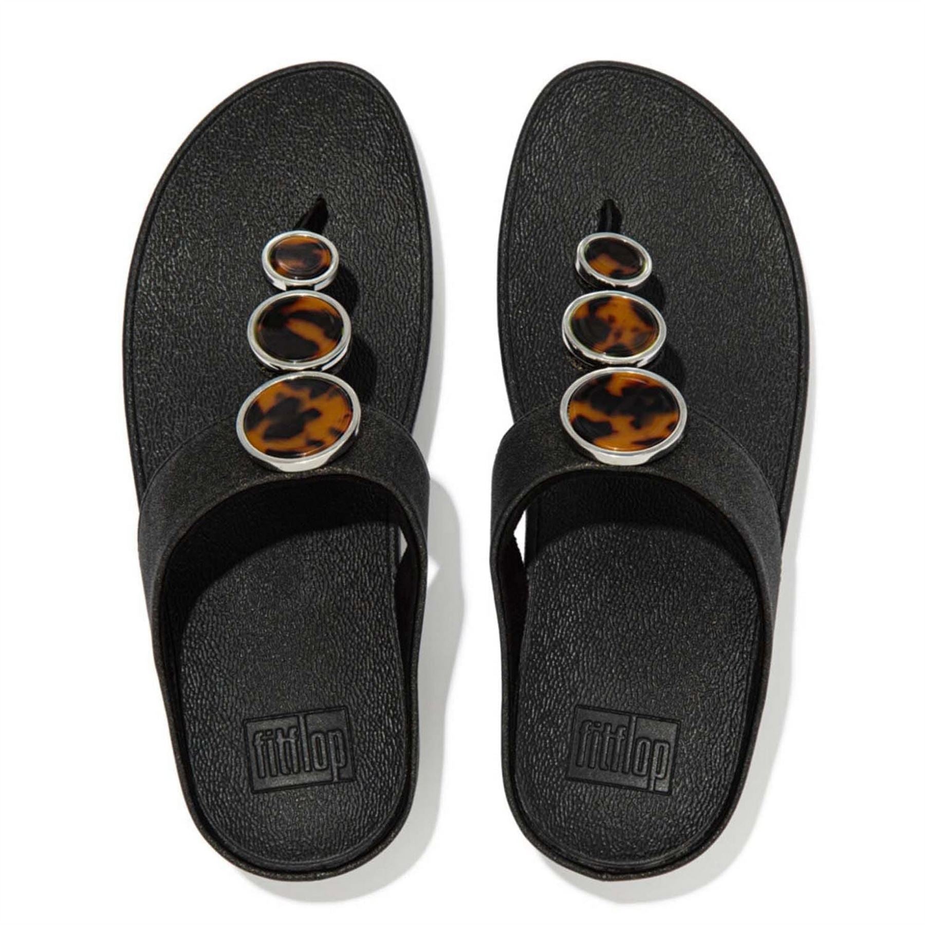 Fitflop Halo Shimmer Toe Post Sandals