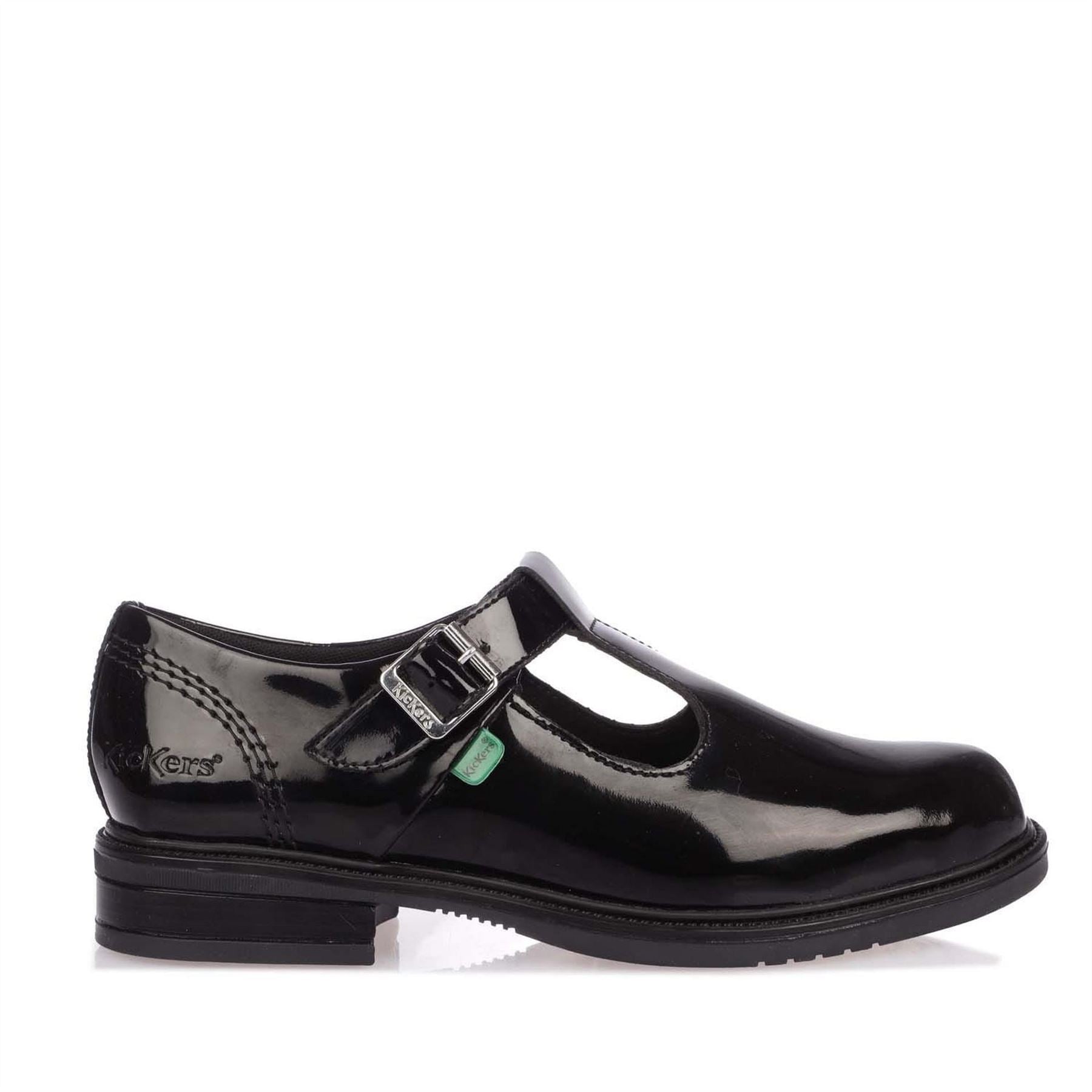 Kickers T Bar Patent Shoe