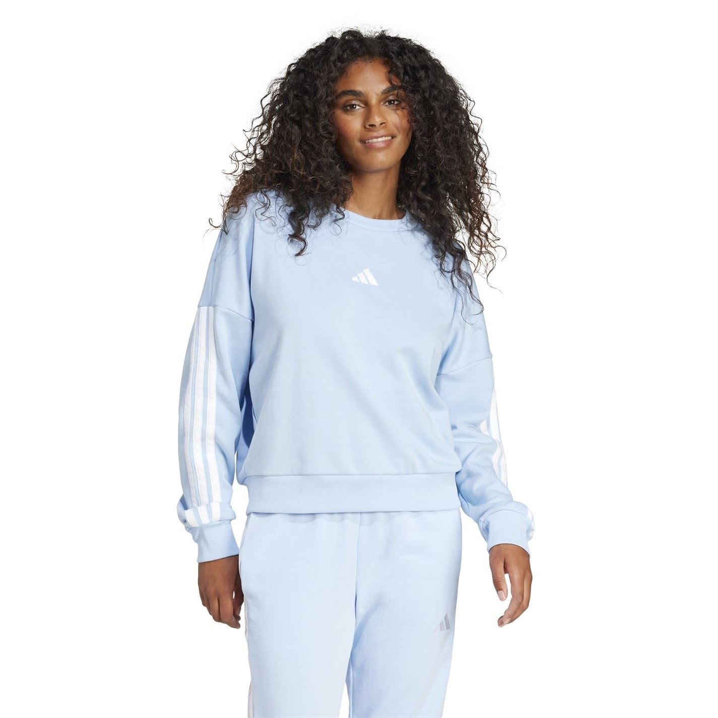 adidas Womens Studio Lounge 3 Stripes Sweatshirt