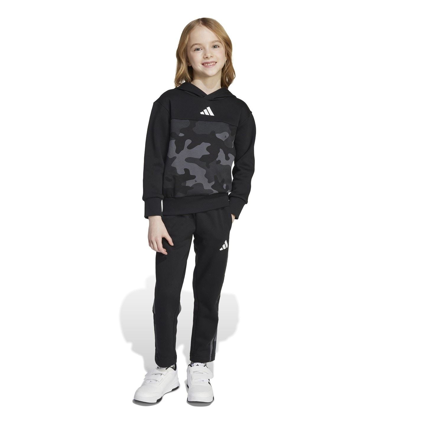 adidas Essentials Allover Print Hoodie Set Kids