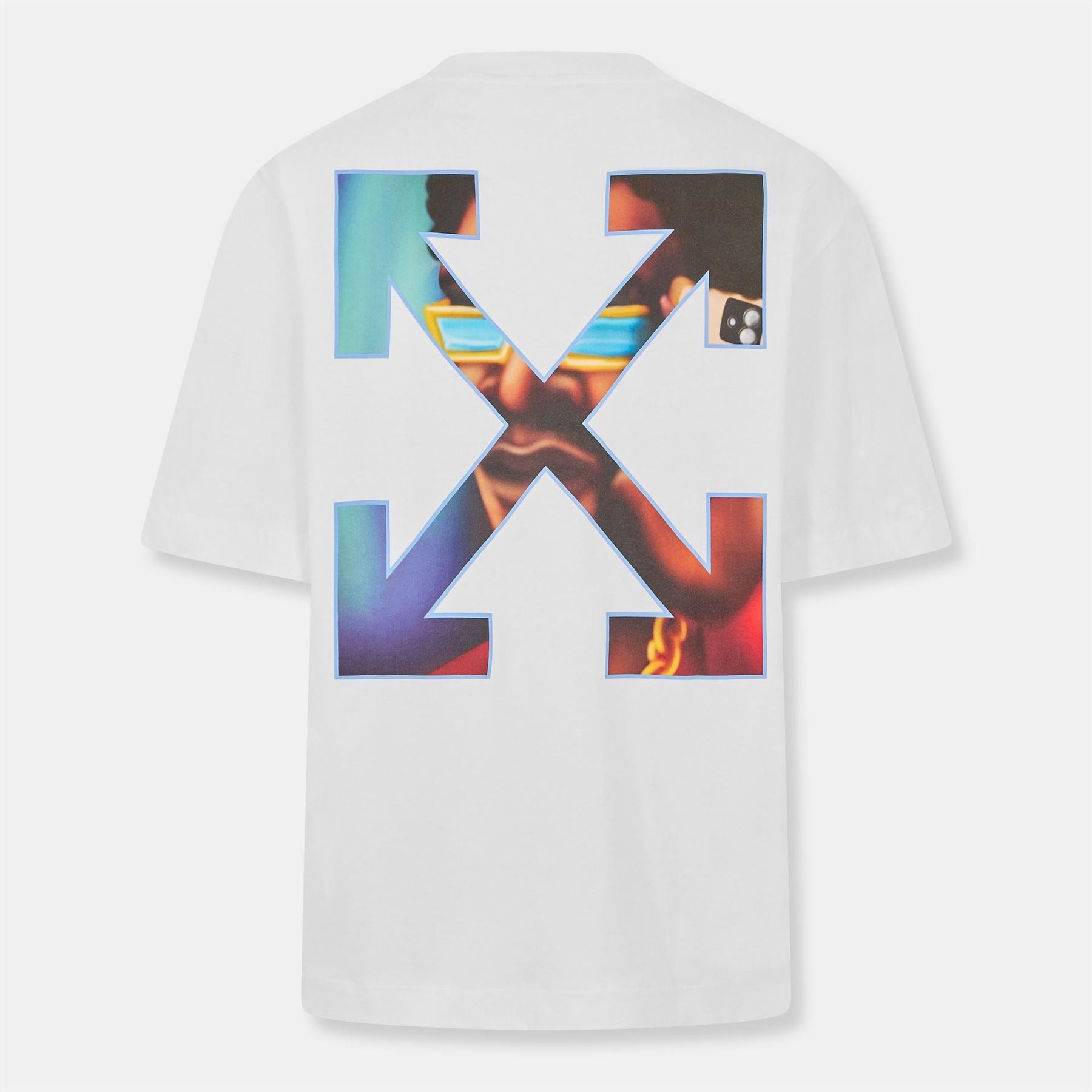 Off White Barber Skate Crew Neck Short Sleeve T-Shirt