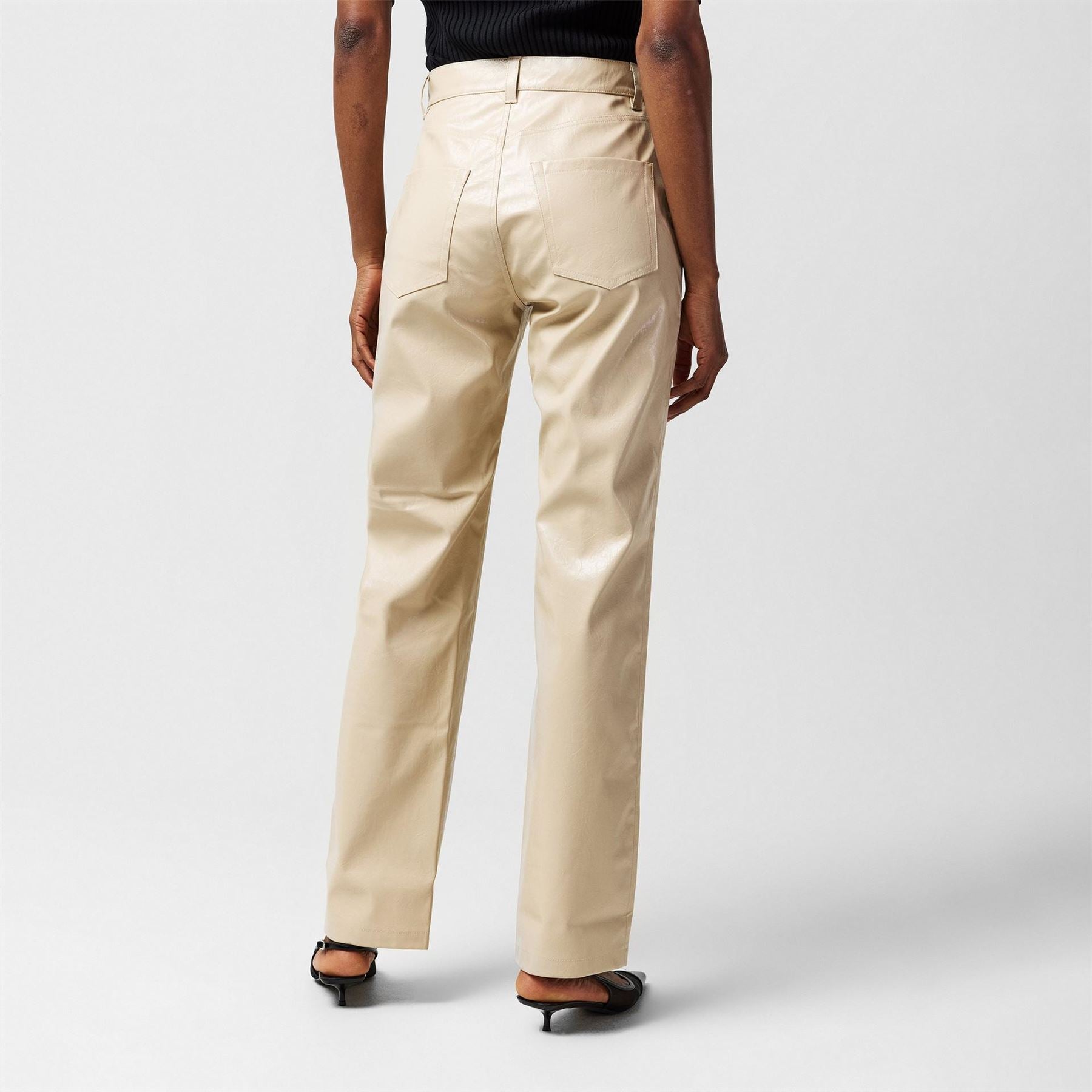 Boss C Tadas Leather Pu Trousers