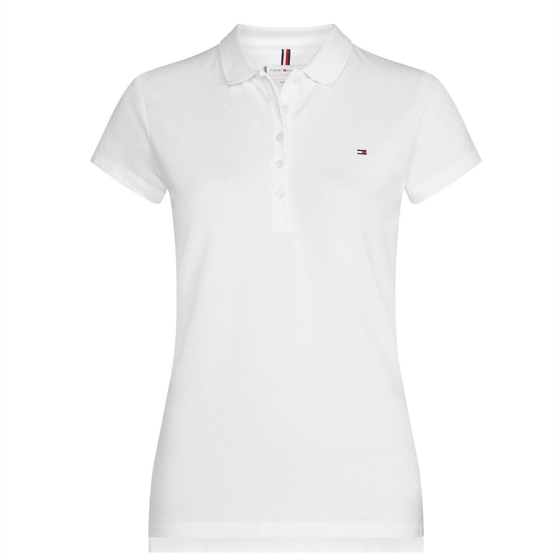 Tommy Hilfiger Short Sleeve Slim Fit Polo Shirt Ladies