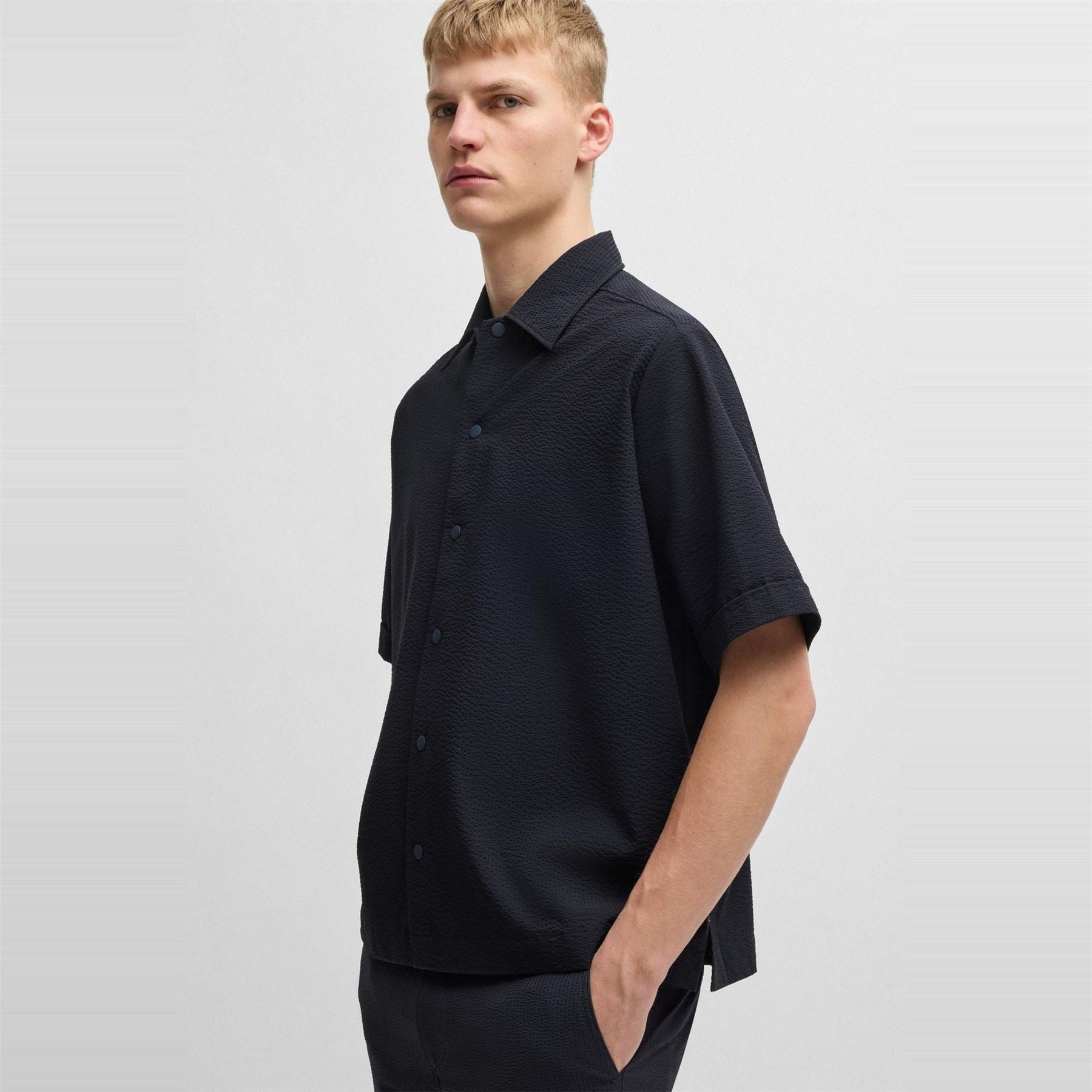 Boss Lapoully Seer Plain Short Sleeve Shirt